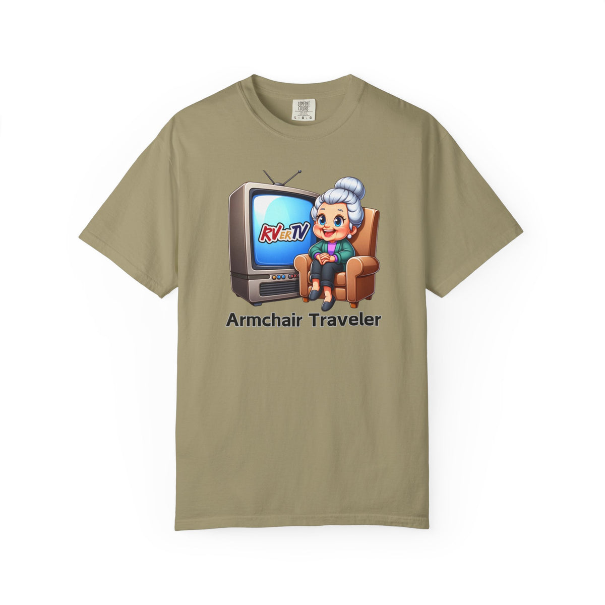 Armchair Traveler Grannie - T-shirt  (original design)