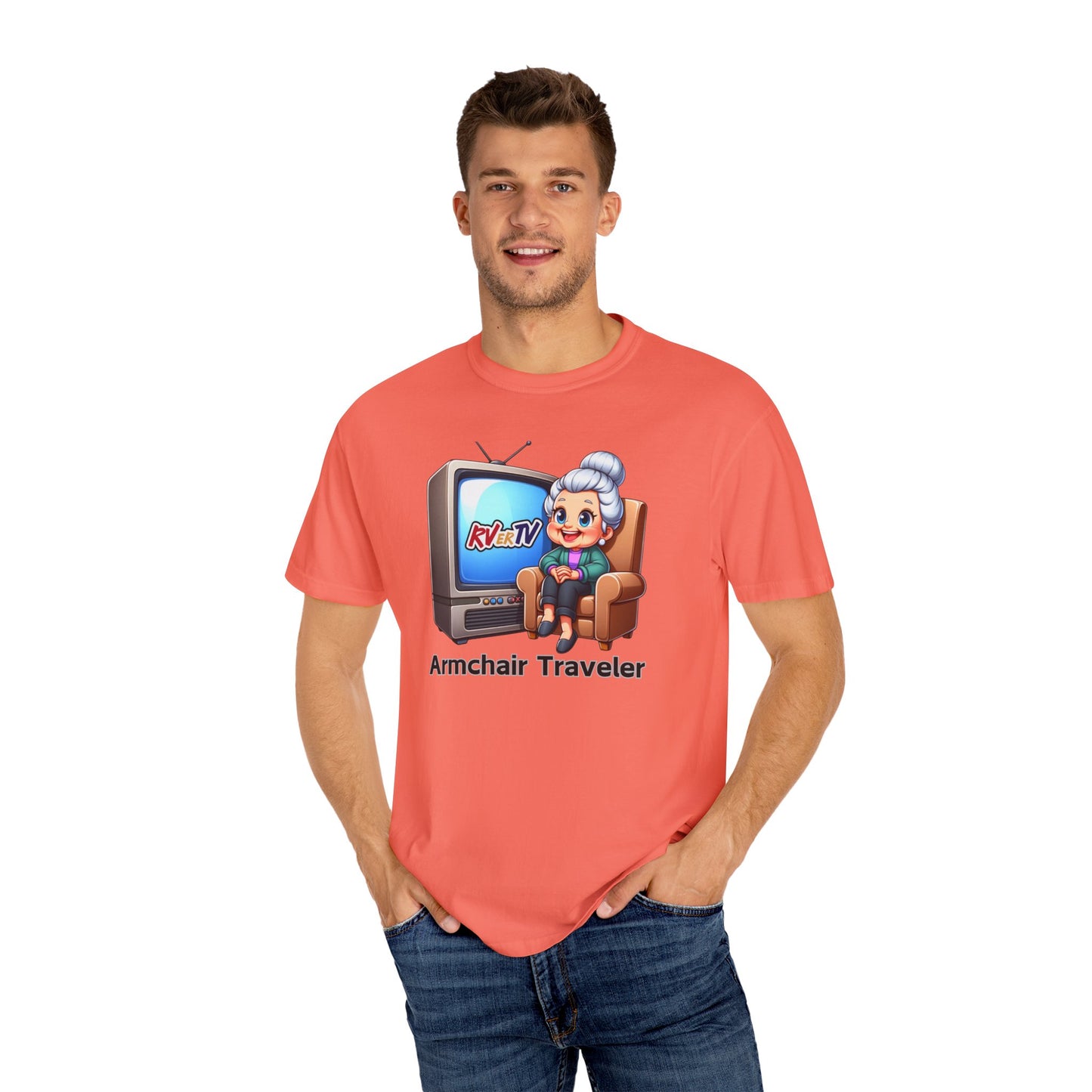 Armchair Traveler Grannie - T-shirt  (original design)