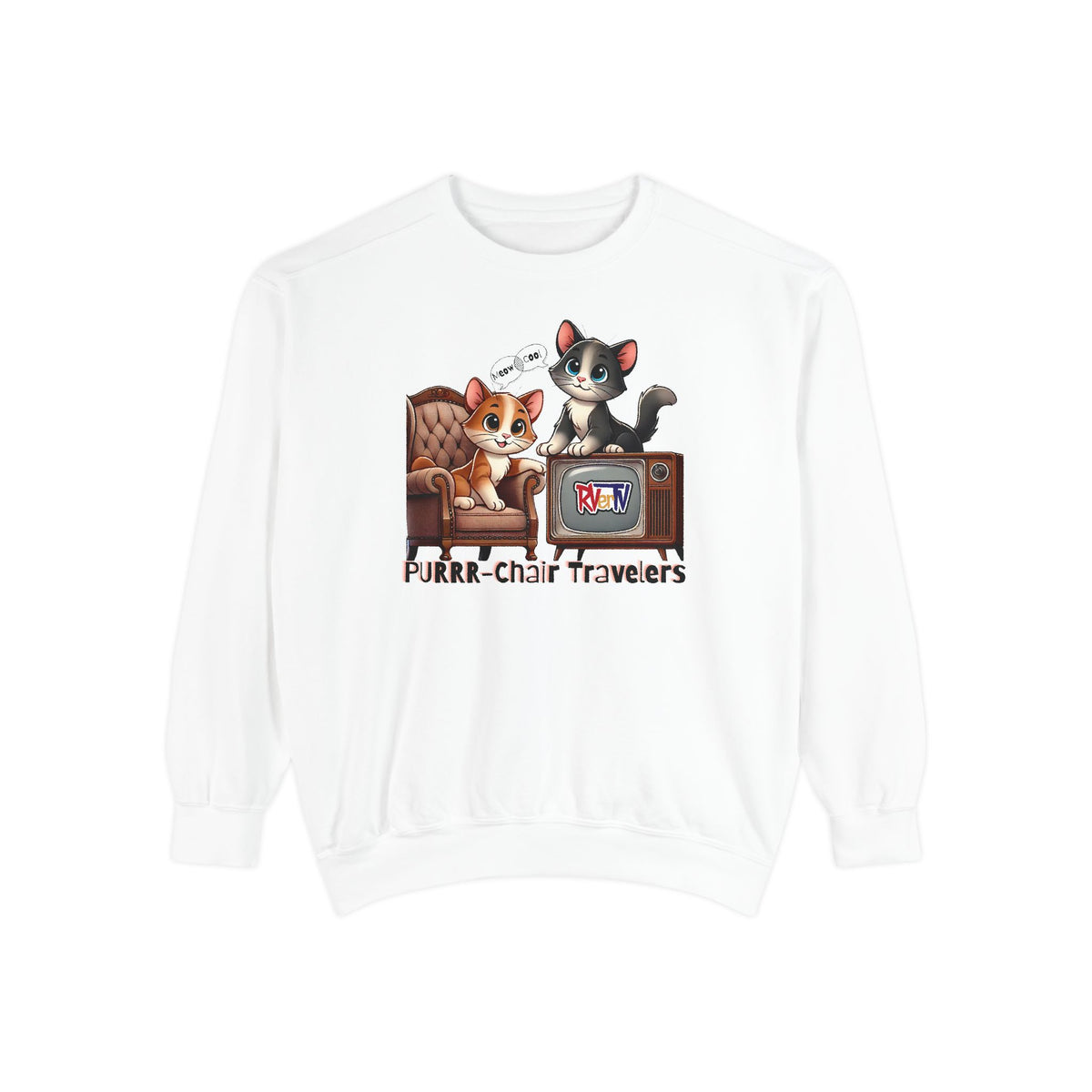 Purrr-chair Travelers Sweatshirt (original design)