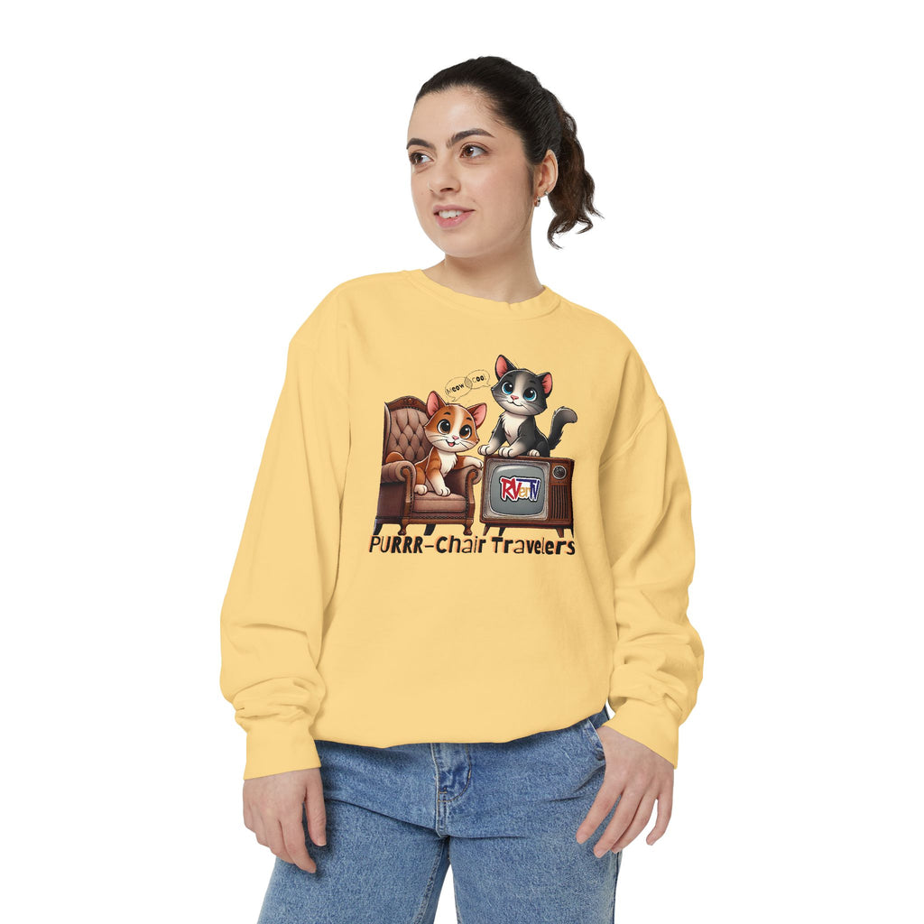 Purrr-chair Travelers Sweatshirt (original design)