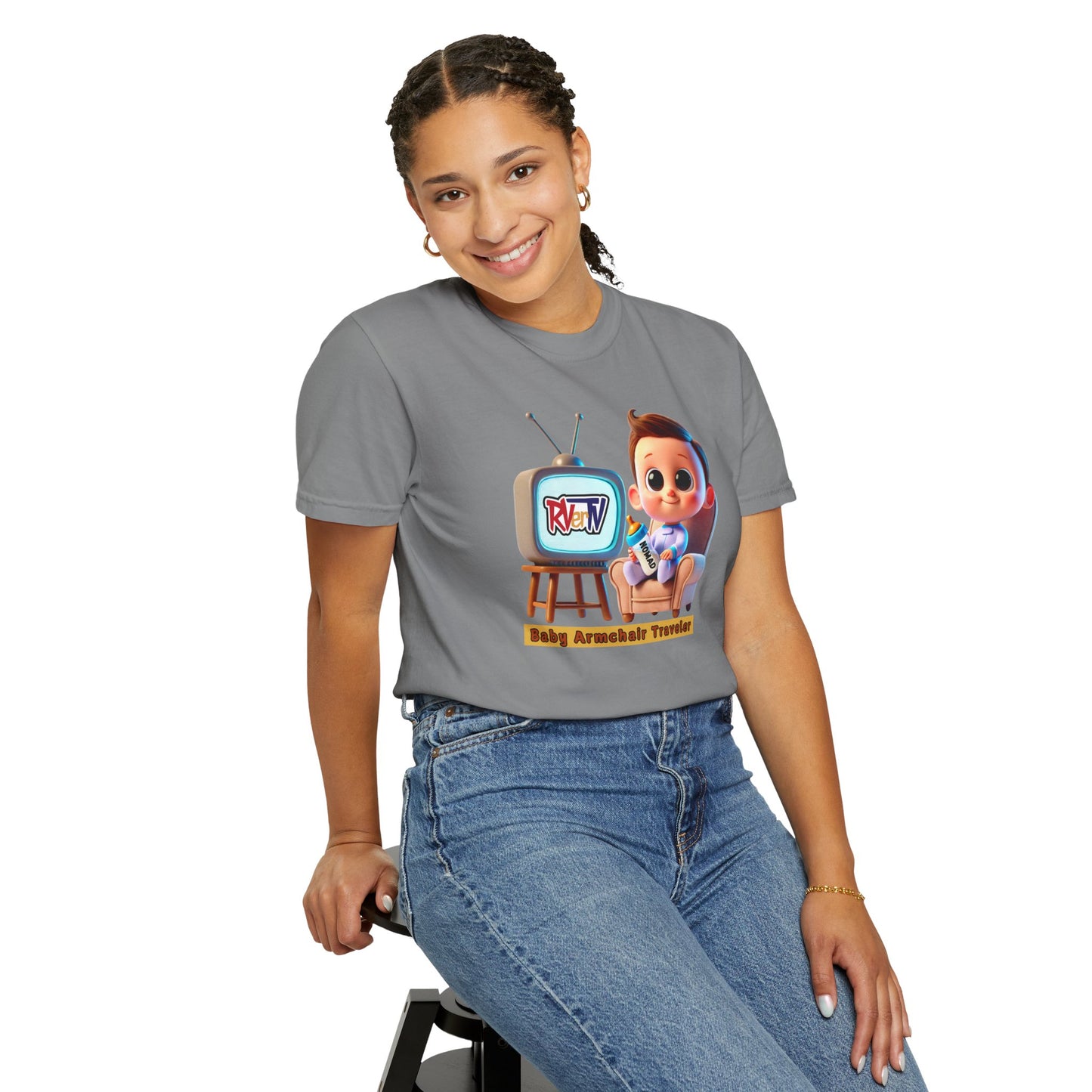 Armchair Traveler Baby - T-shirt (original design)