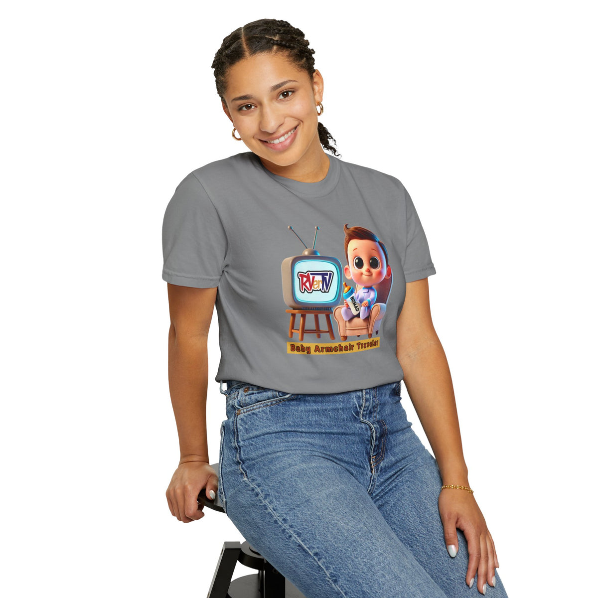 Armchair Traveler Baby - T-shirt (original design)