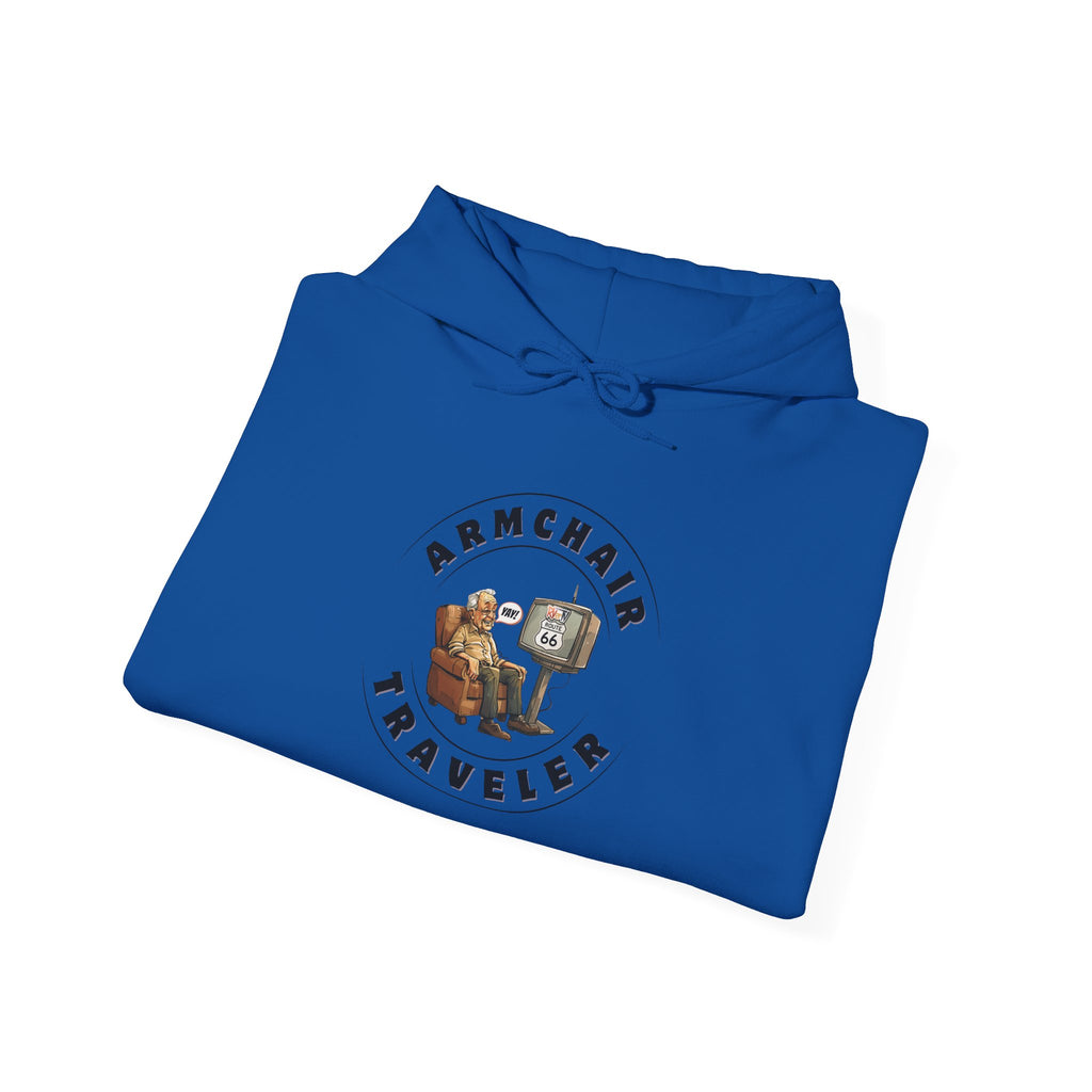 Armchair Traveler Grandpa - Hooded Sweatshirt (new design