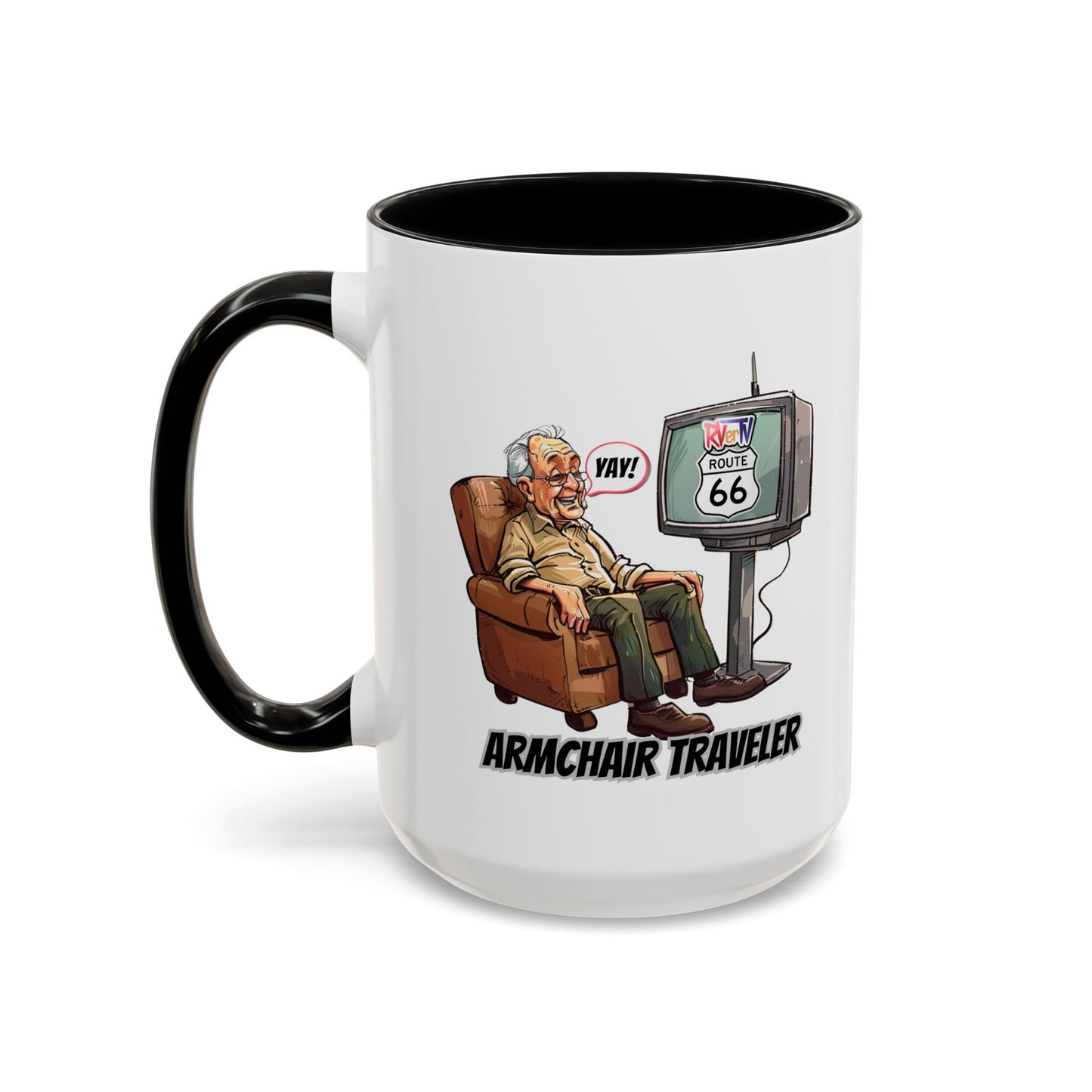 Armchair Traveler Grandpa - Coffee Mug