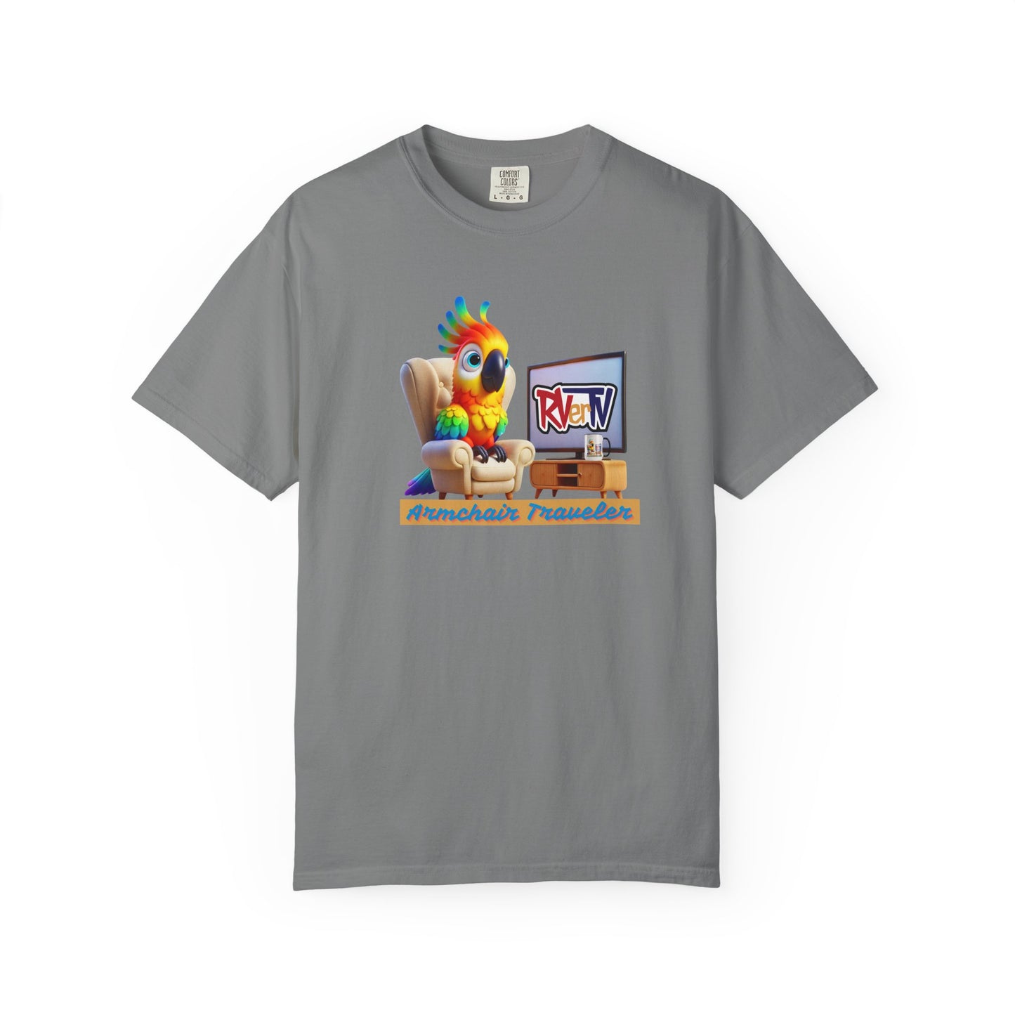 Armchair Traveler Bird - T-shirt (original design)
