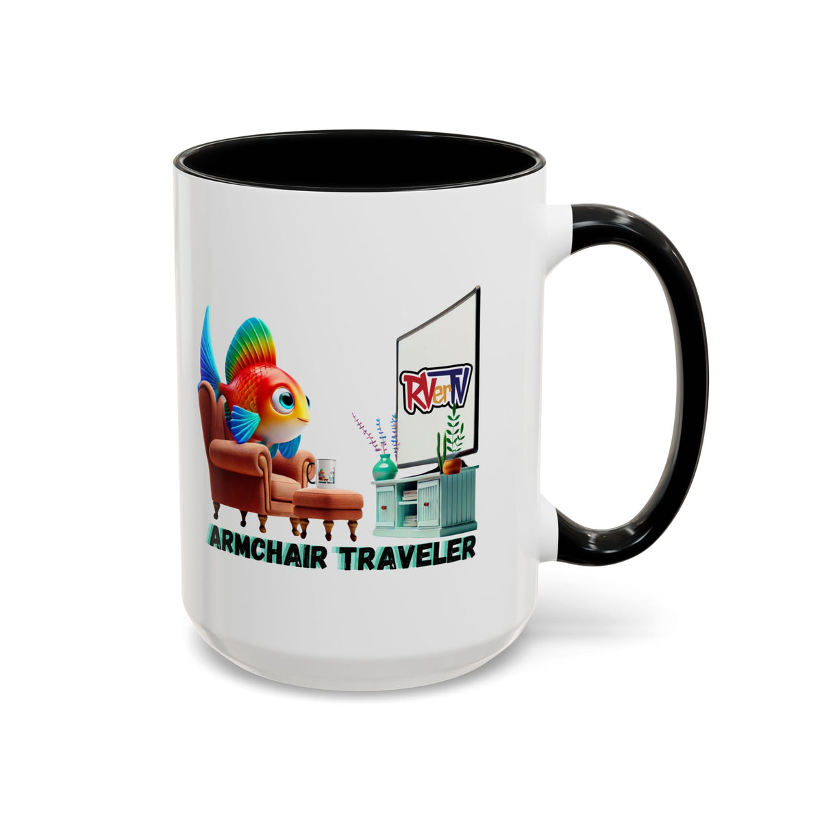 Armchair Traveler Fish - Coffee Mug