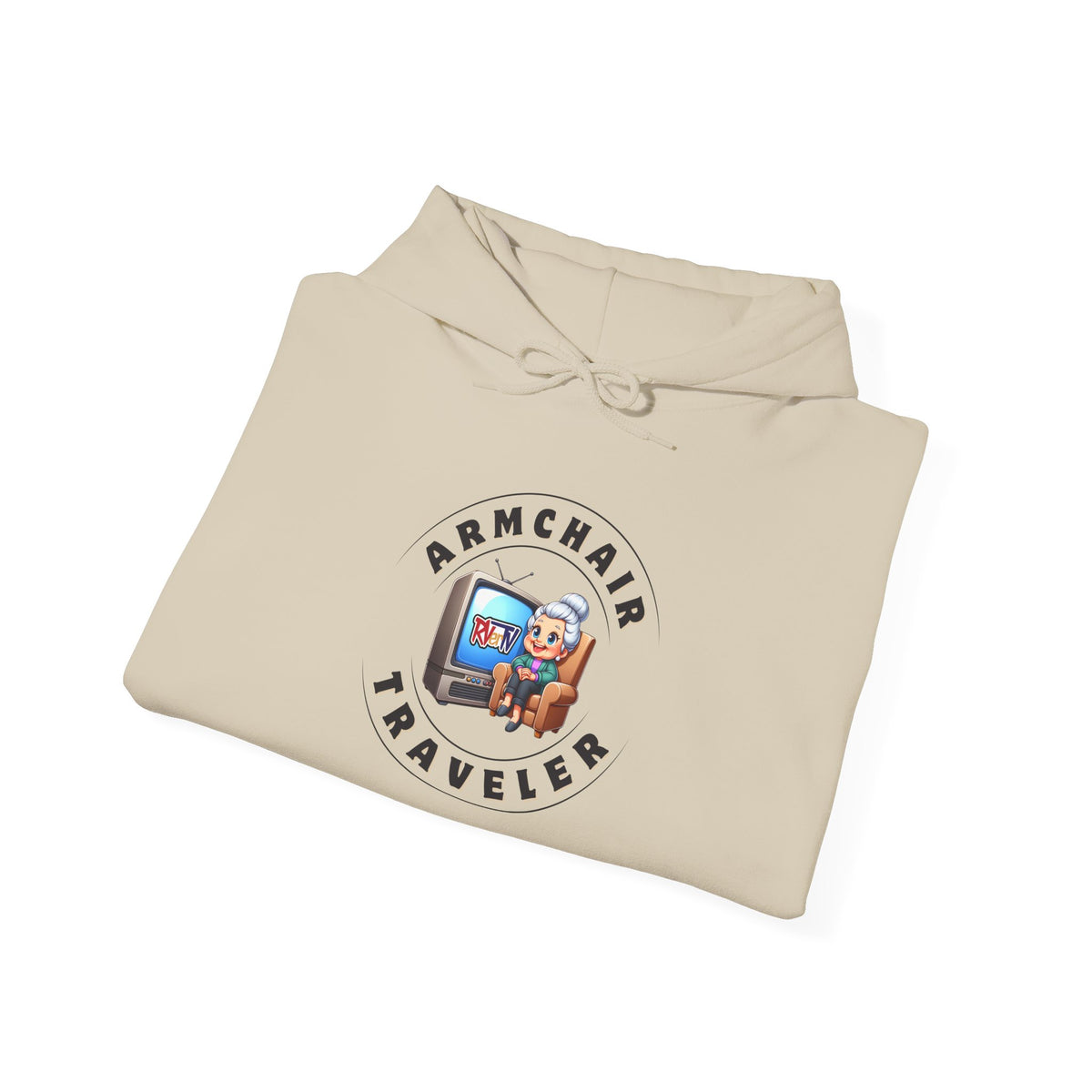 Armchair Traveler Grannie - Hoodie Sweatshirt (new design)