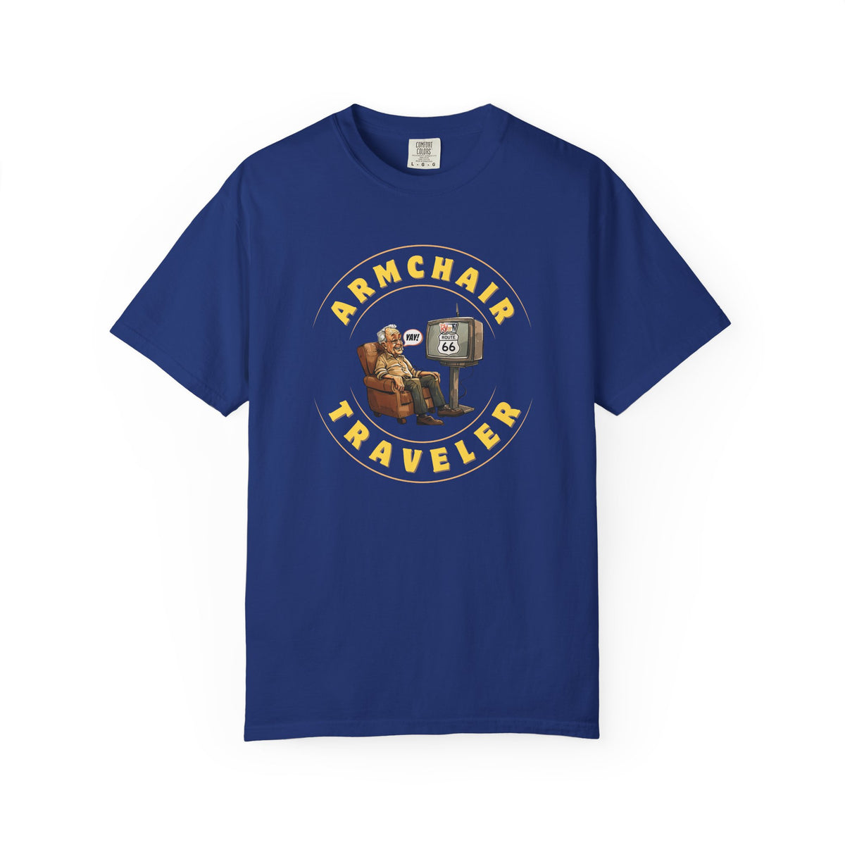 Armchair Traveler Grandpa - T-shirt (new design)