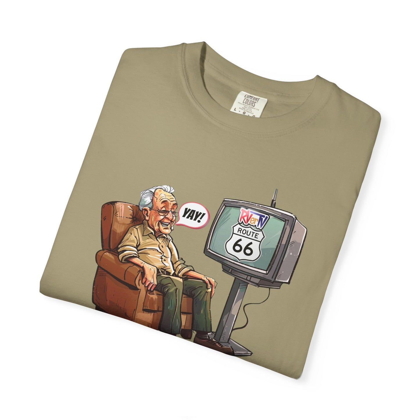 Armchair Traveler Grandpa- T-shirt (original design)