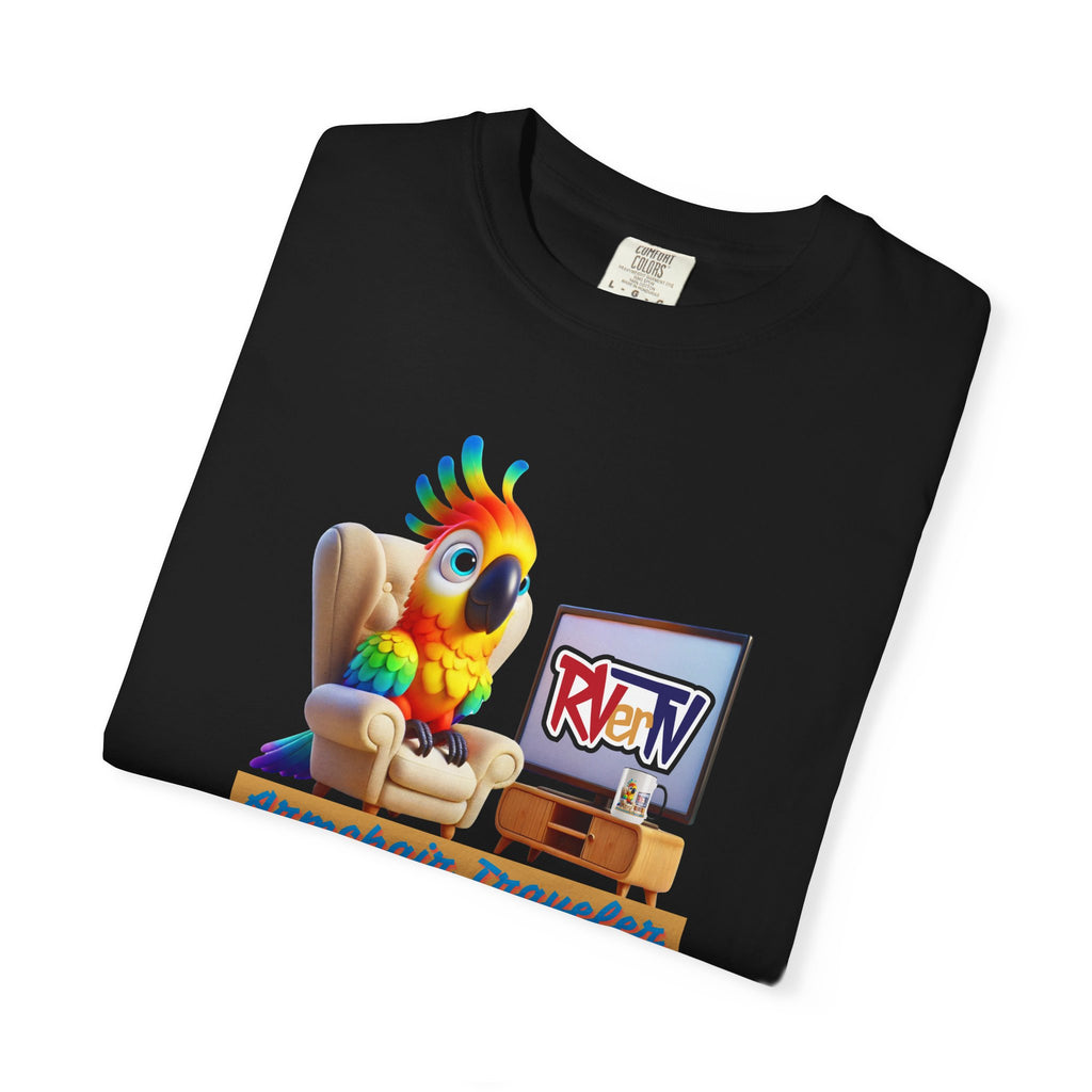 Armchair Traveler Bird - T-shirt (original design)