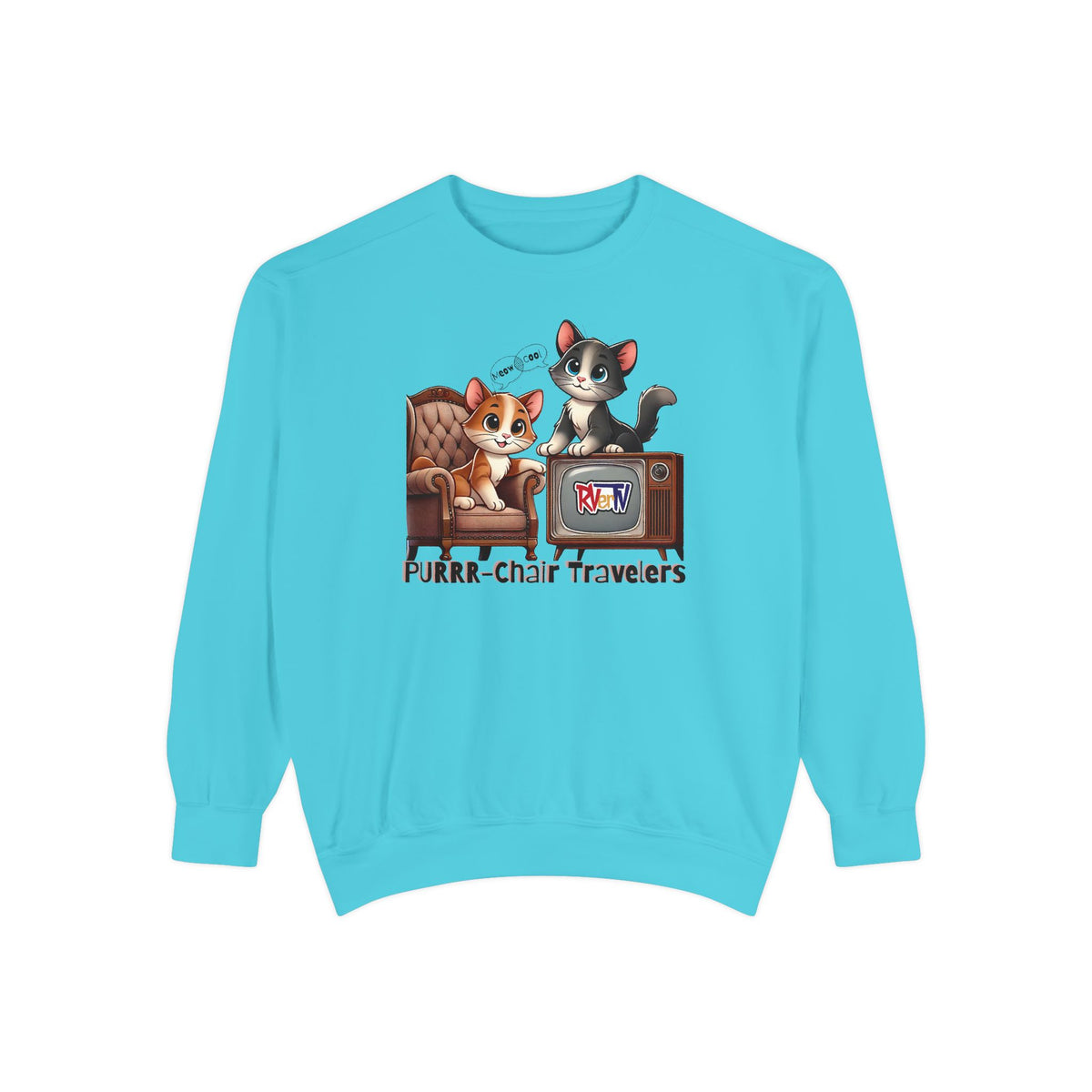 Purrr-chair Travelers Sweatshirt (original design)