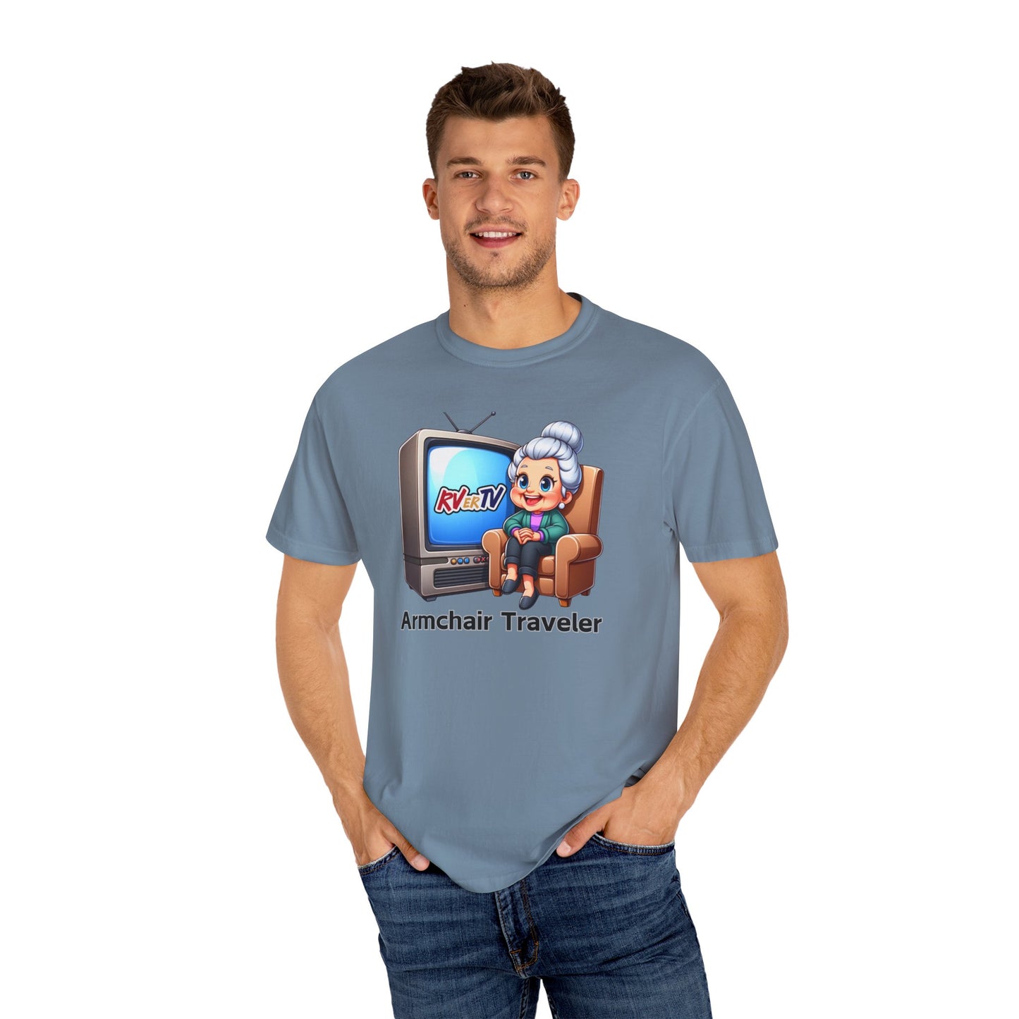 Armchair Traveler Grannie - T-shirt  (original design)