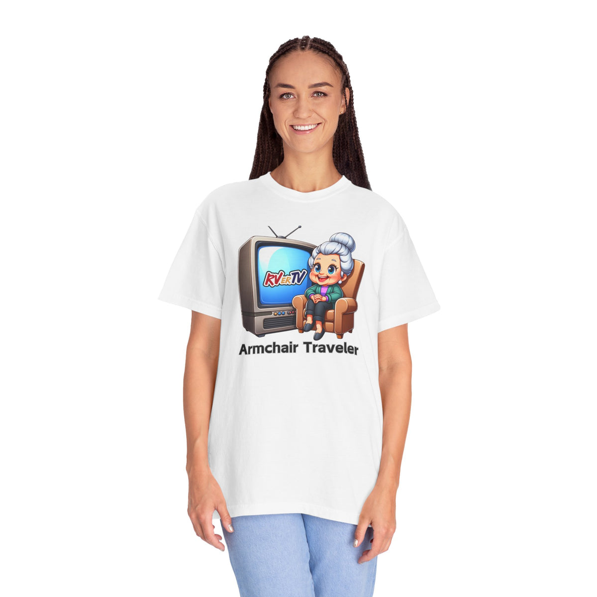 Armchair Traveler Grannie - T-shirt  (original design)