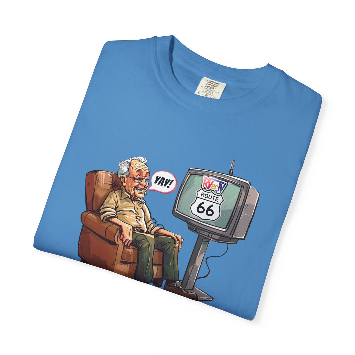 Armchair Traveler Grandpa- T-shirt (original design)