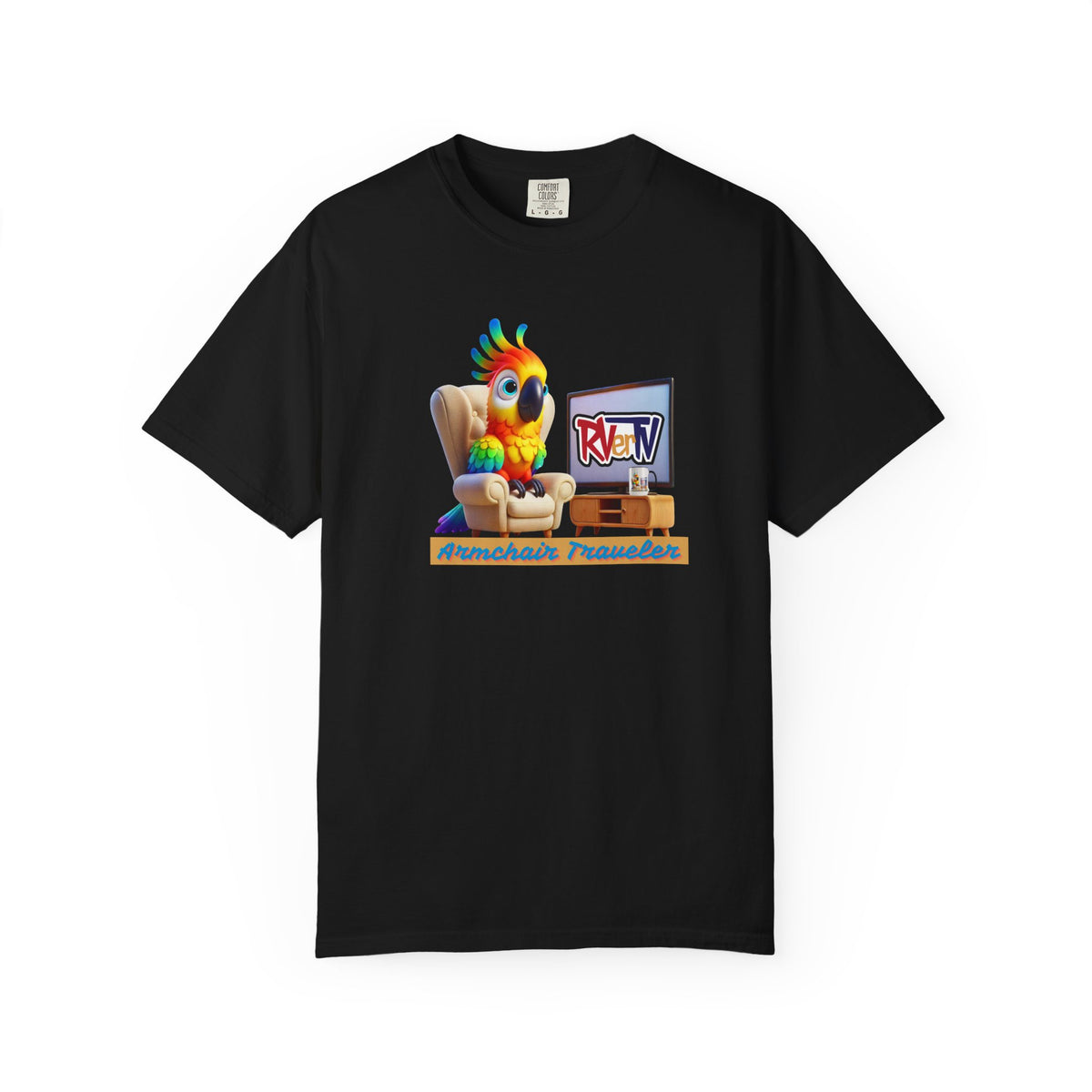 Armchair Traveler Bird - T-shirt (original design)