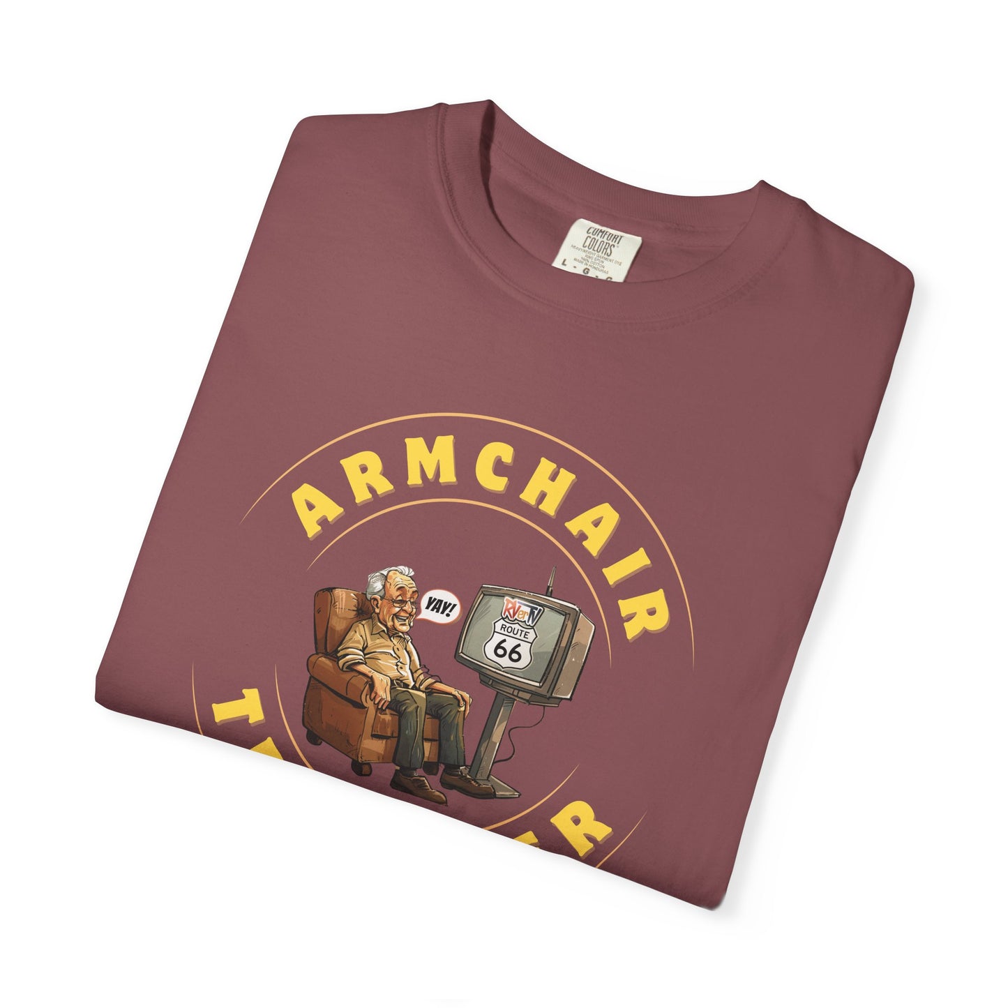 Armchair Traveler Grandpa - T-shirt (new design)