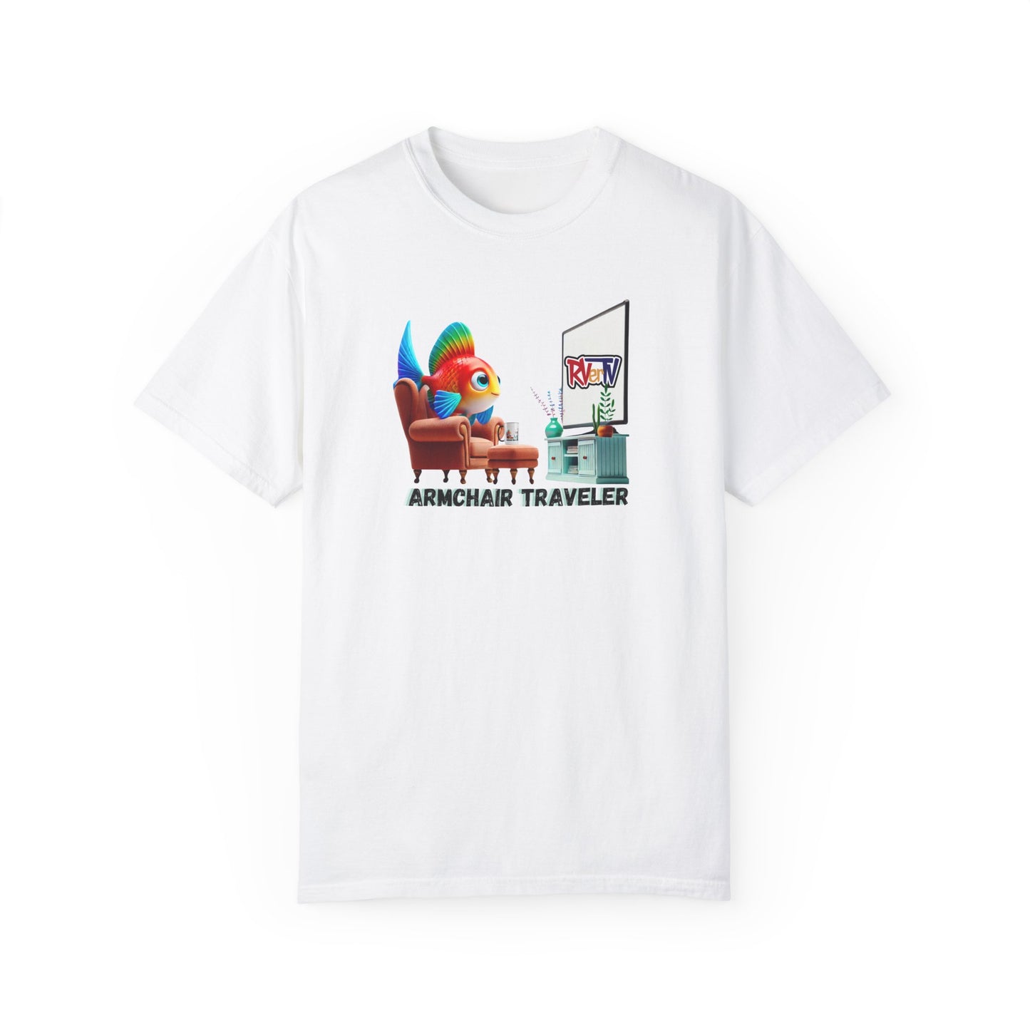 Armchair Traveler Fish - T-shirt