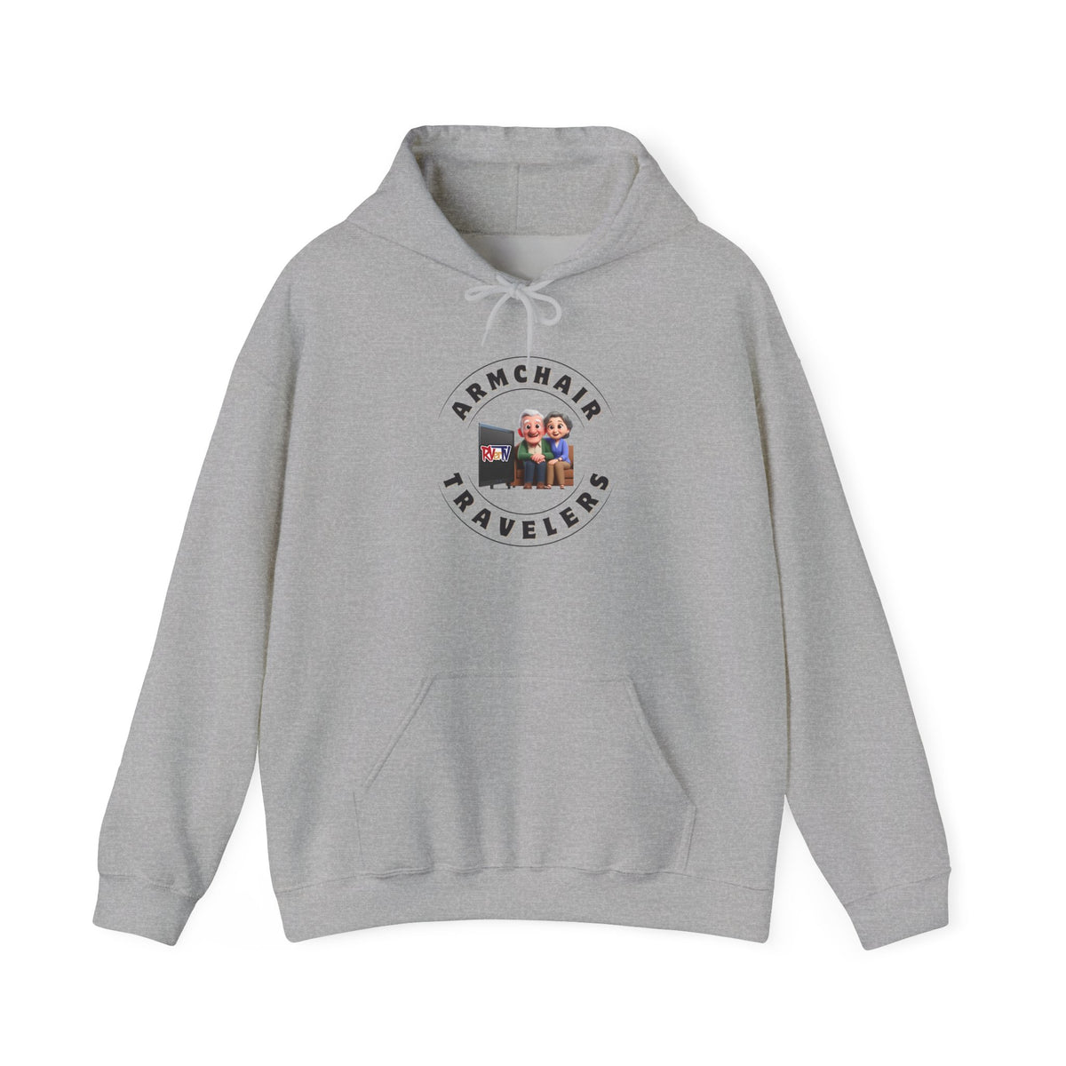 Armchair Travelers Couple - Sweatshirt Hoodie (new design)