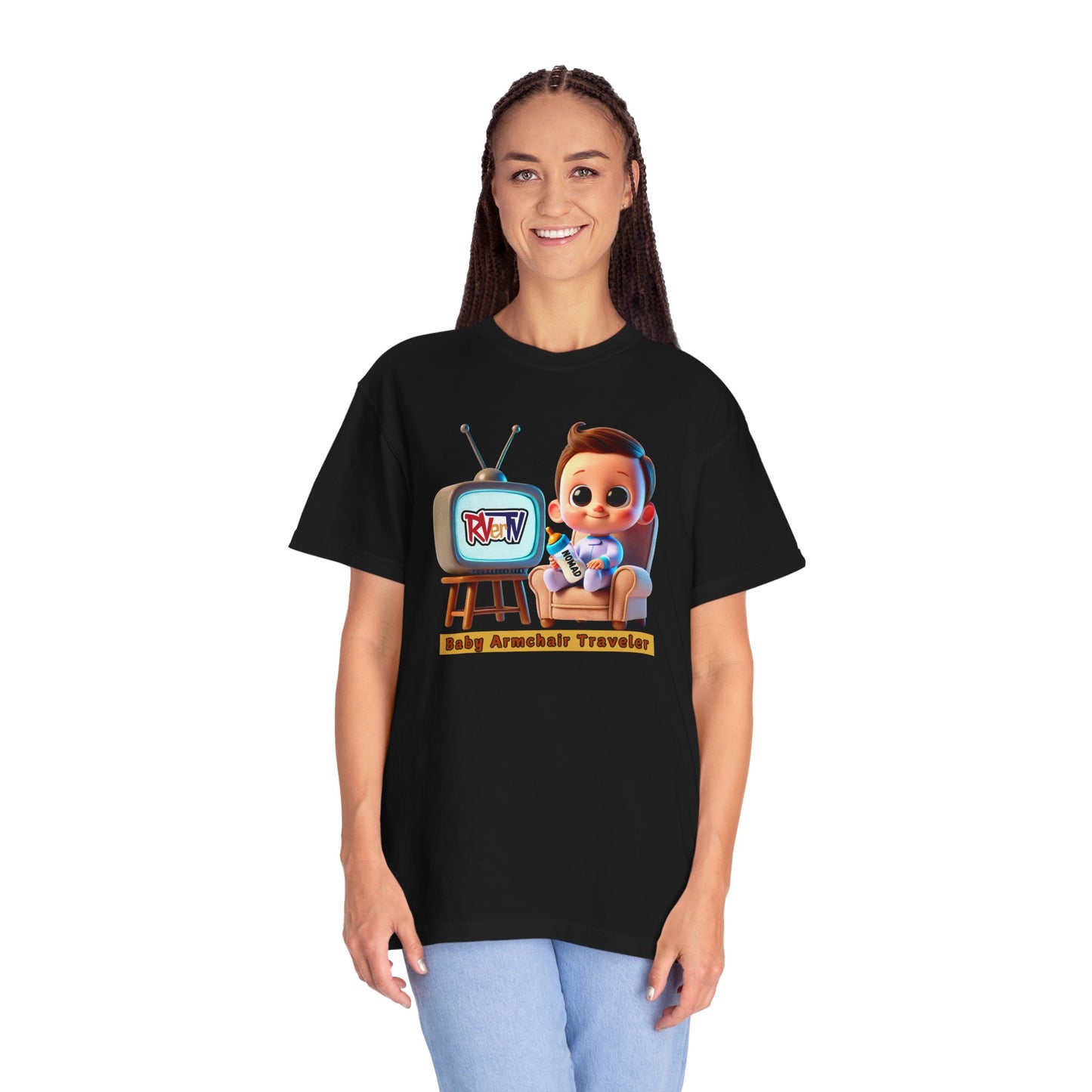 Armchair Traveler Baby - T-shirt (original design)