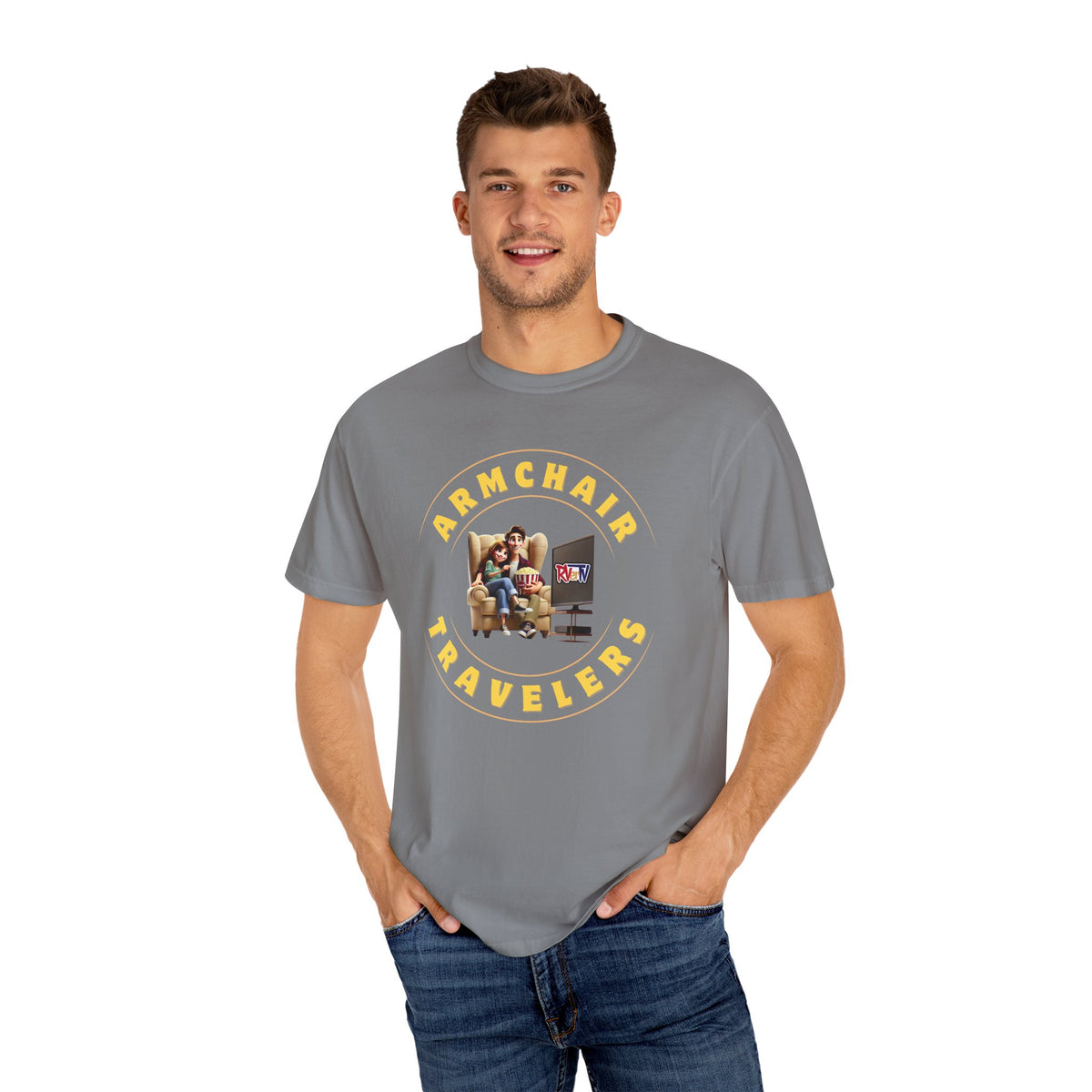 Armchair Traveler Partners -T-shirt (new design)