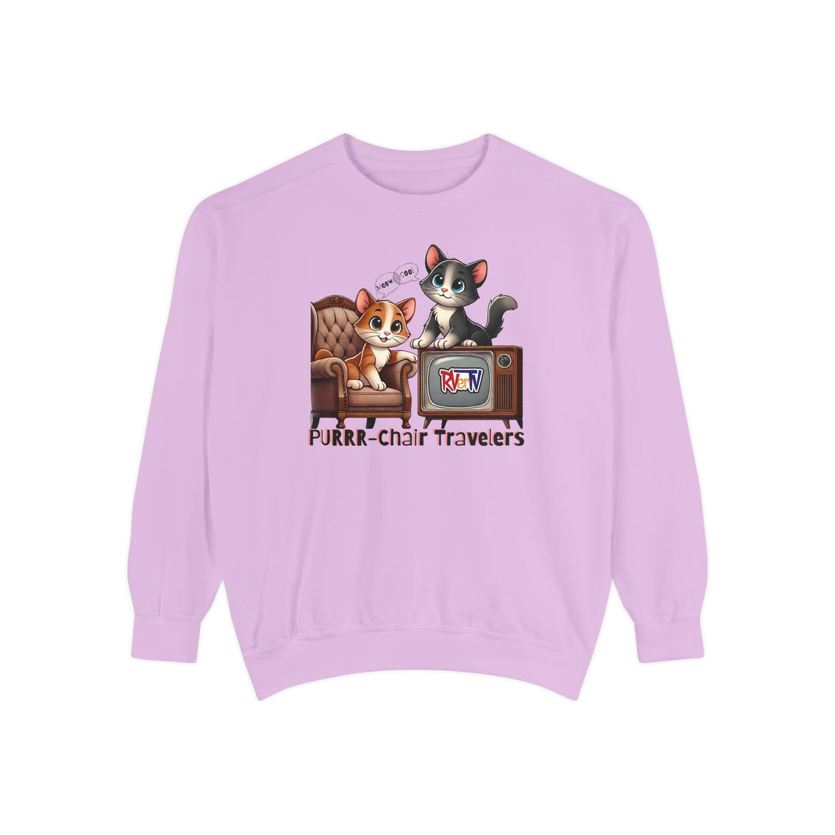 Purrr-chair Travelers Sweatshirt (original design)