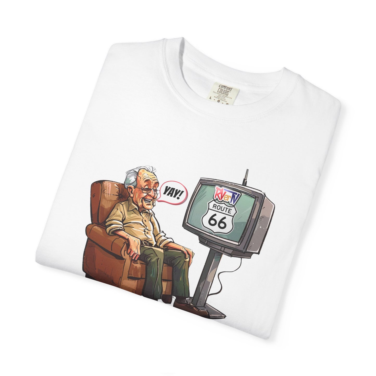Armchair Traveler Grandpa- T-shirt (original design)