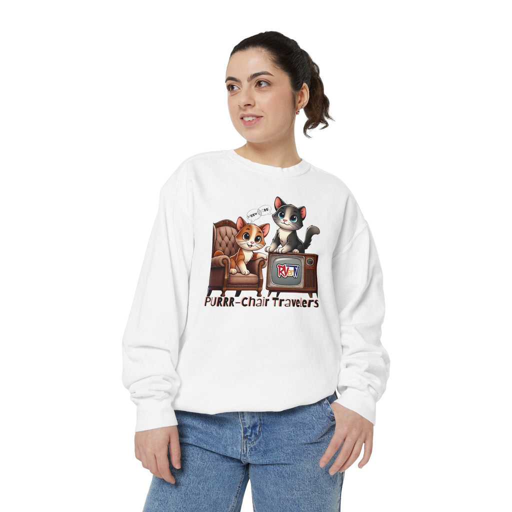 Purrr-chair Travelers Sweatshirt (original design)