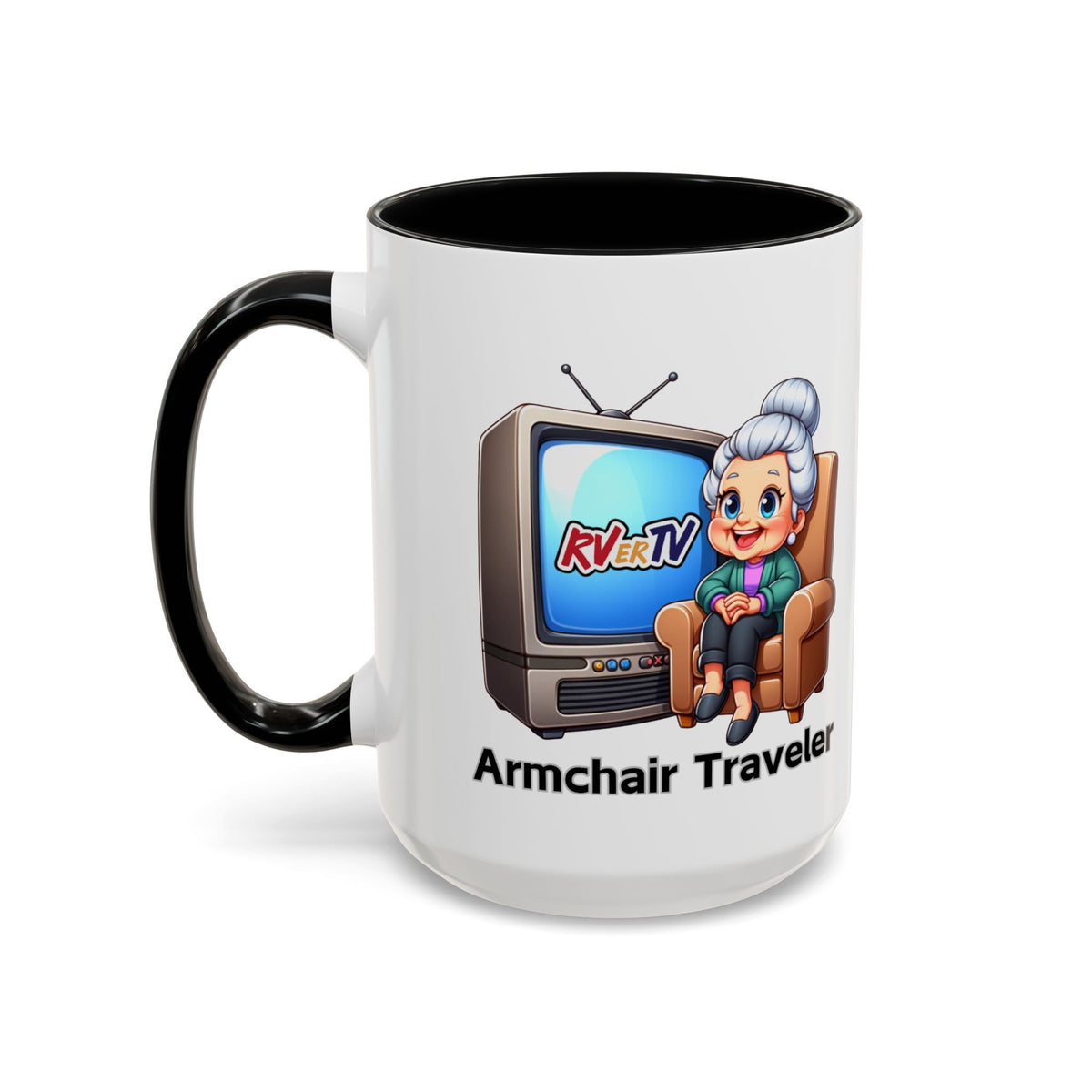 Armchair Traveler Grannie - Coffee Mug