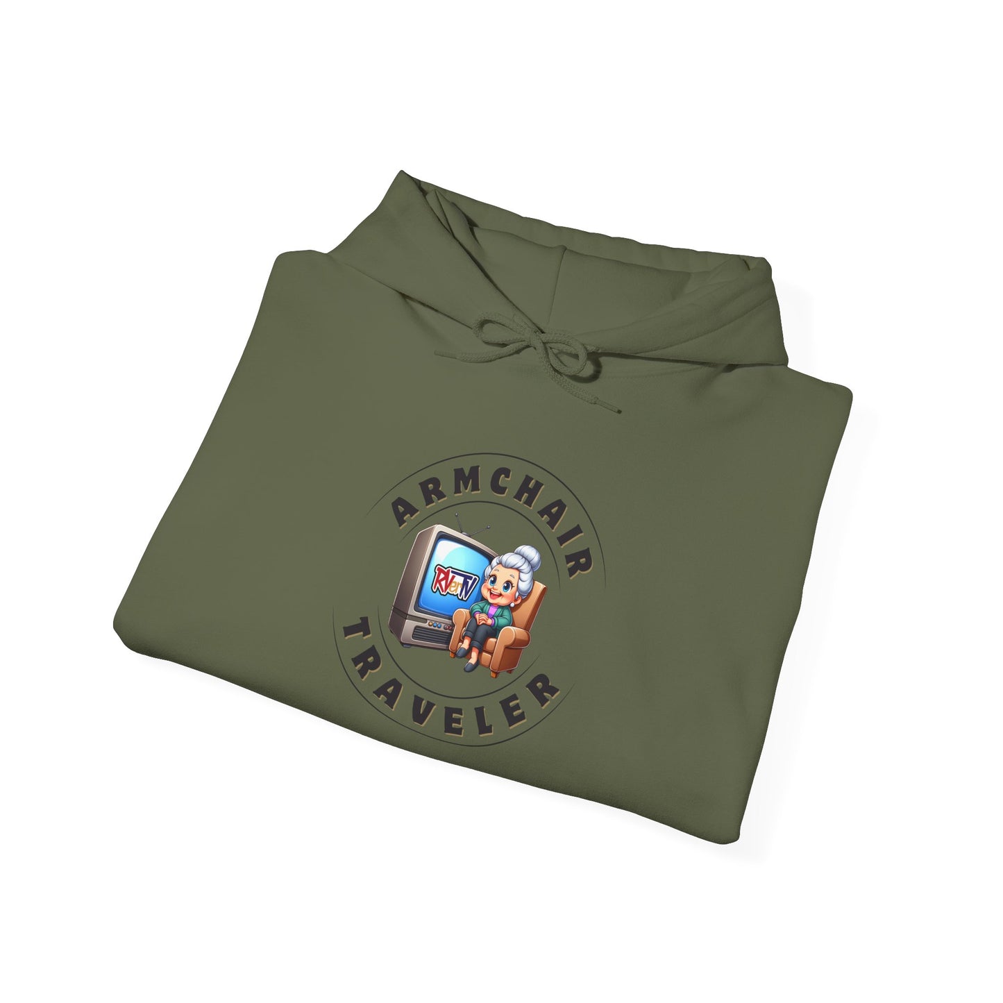 Armchair Traveler Grannie - Hoodie Sweatshirt (new design)
