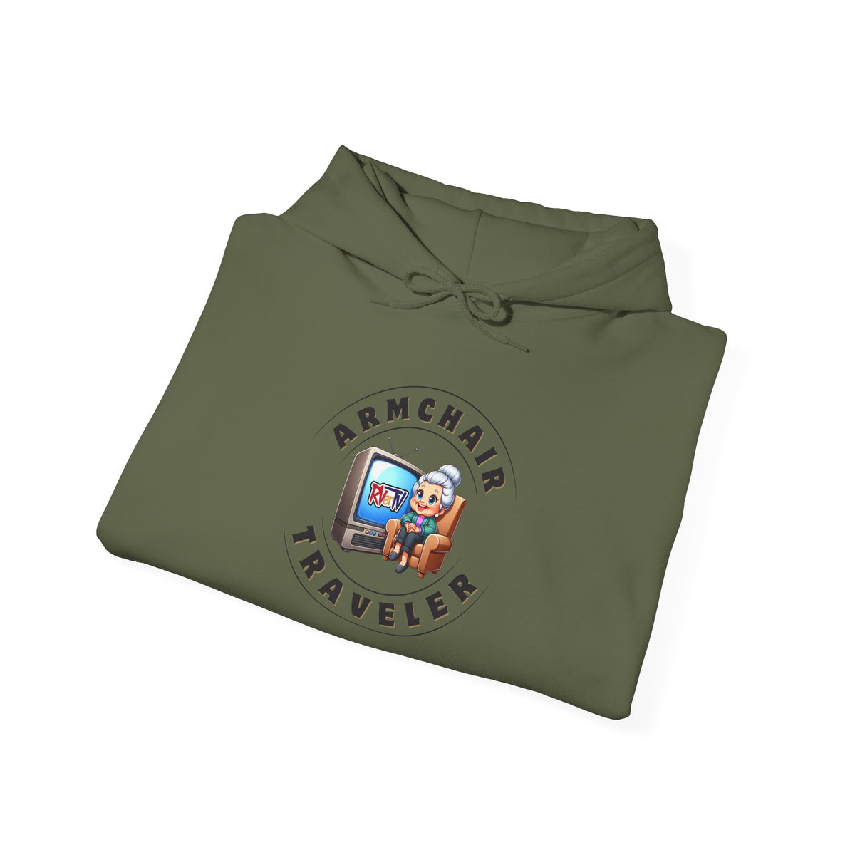 Armchair Traveler Grannie - Hoodie Sweatshirt (new design)
