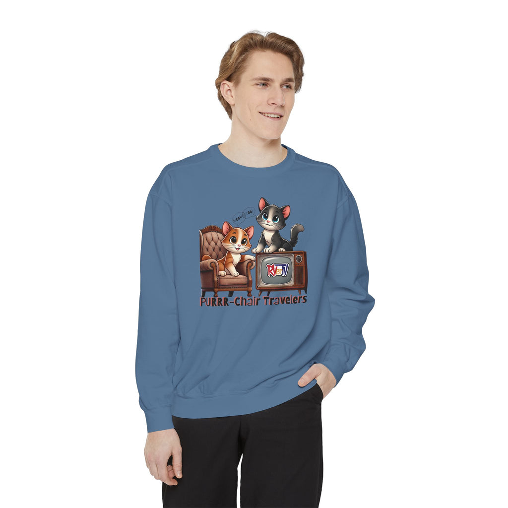 Purrr-chair Travelers Sweatshirt (original design)