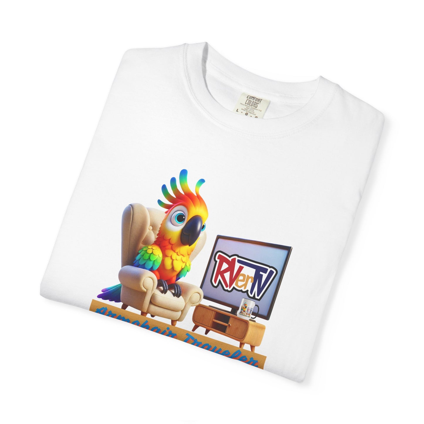 Armchair Traveler Bird - T-shirt (original design)