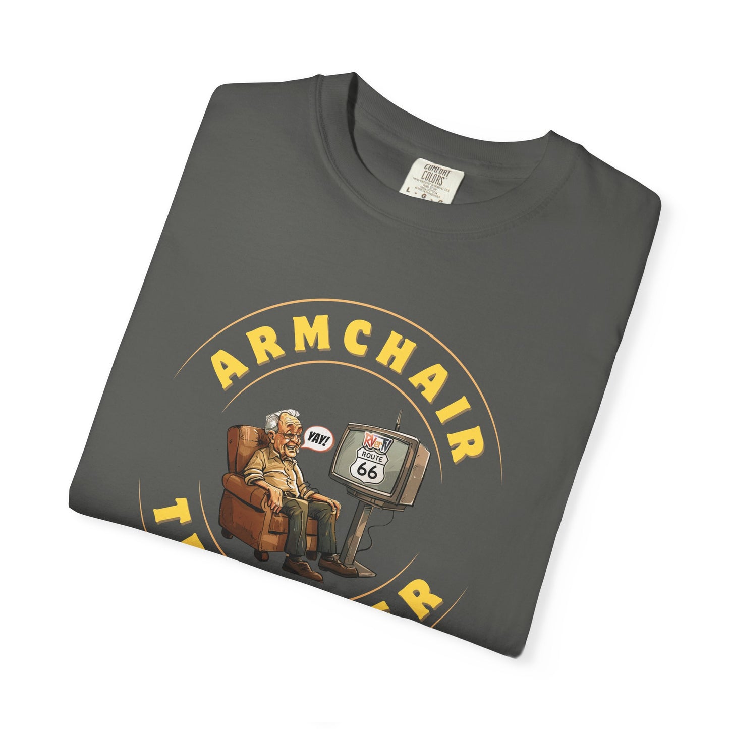 Armchair Traveler Grandpa - T-shirt (new design)