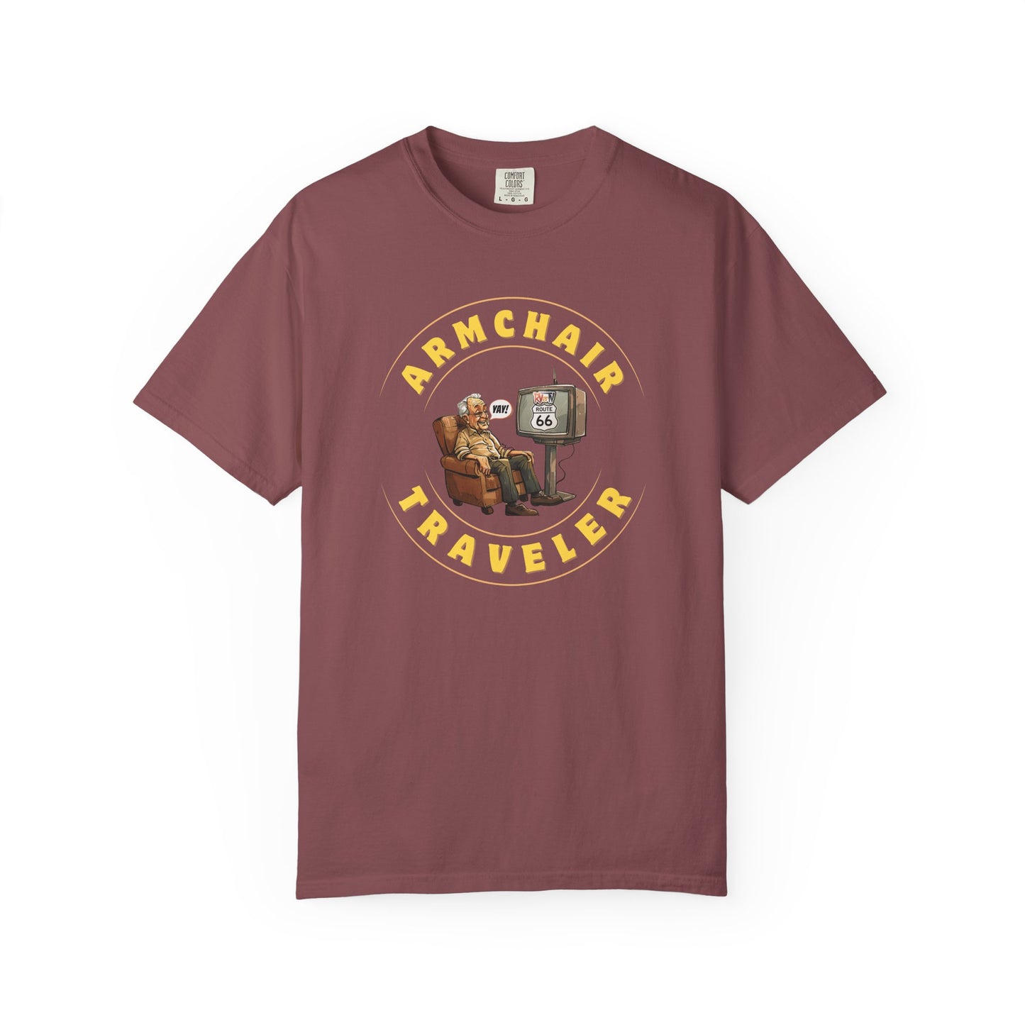 Armchair Traveler Grandpa - T-shirt (new design)