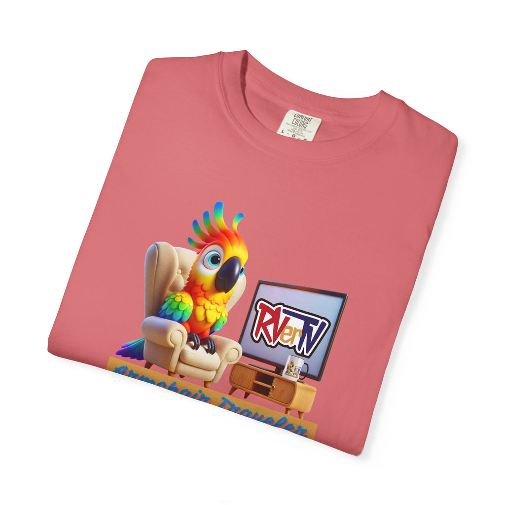 Armchair Traveler Bird - T-shirt (original design)