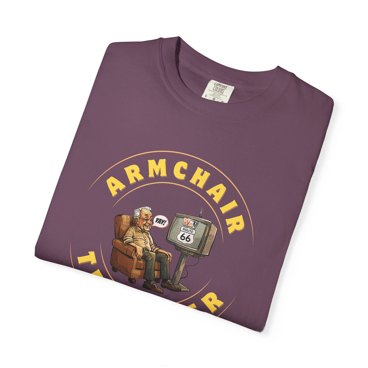 Armchair Traveler Grandpa - T-shirt (new design)