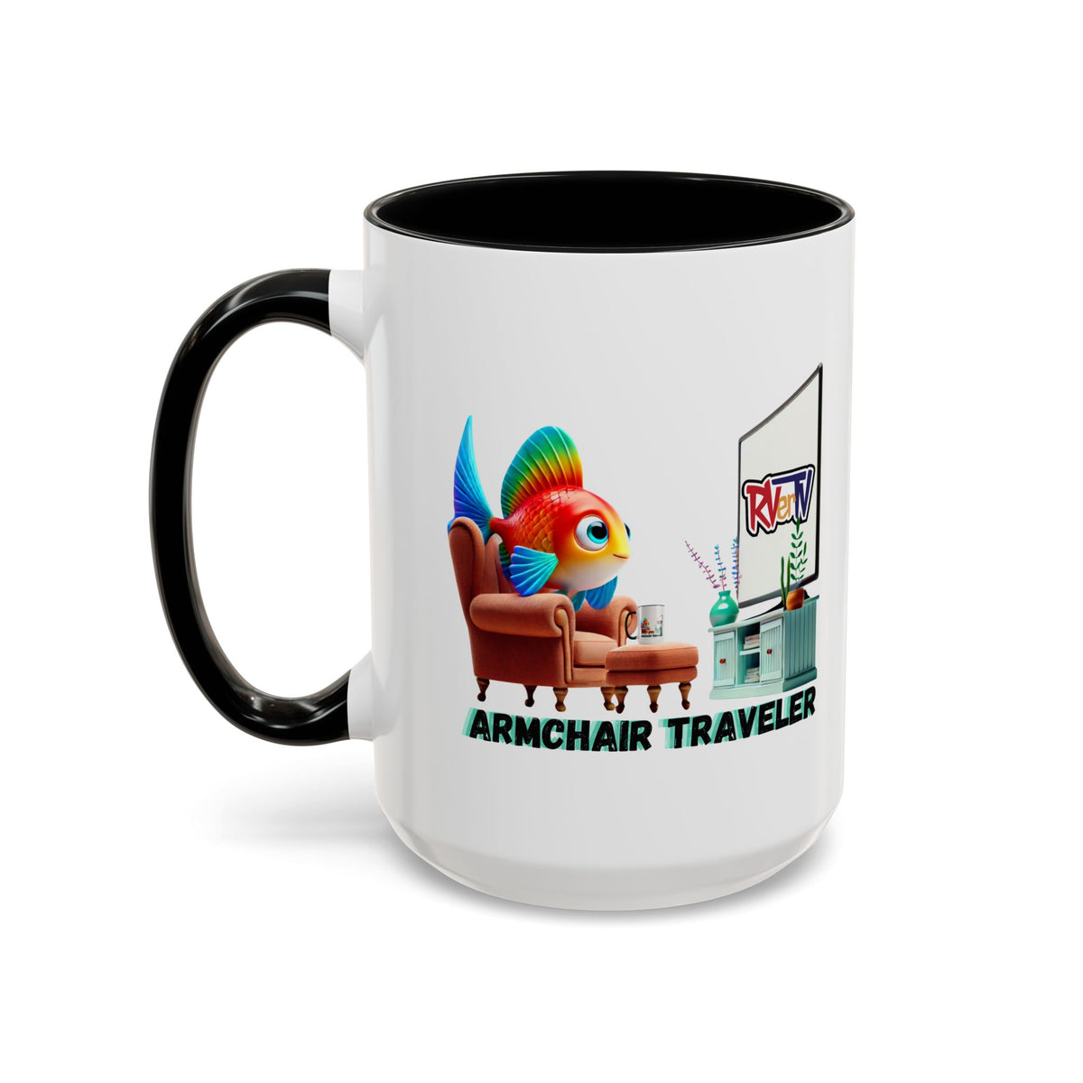 Armchair Traveler Fish - Coffee Mug