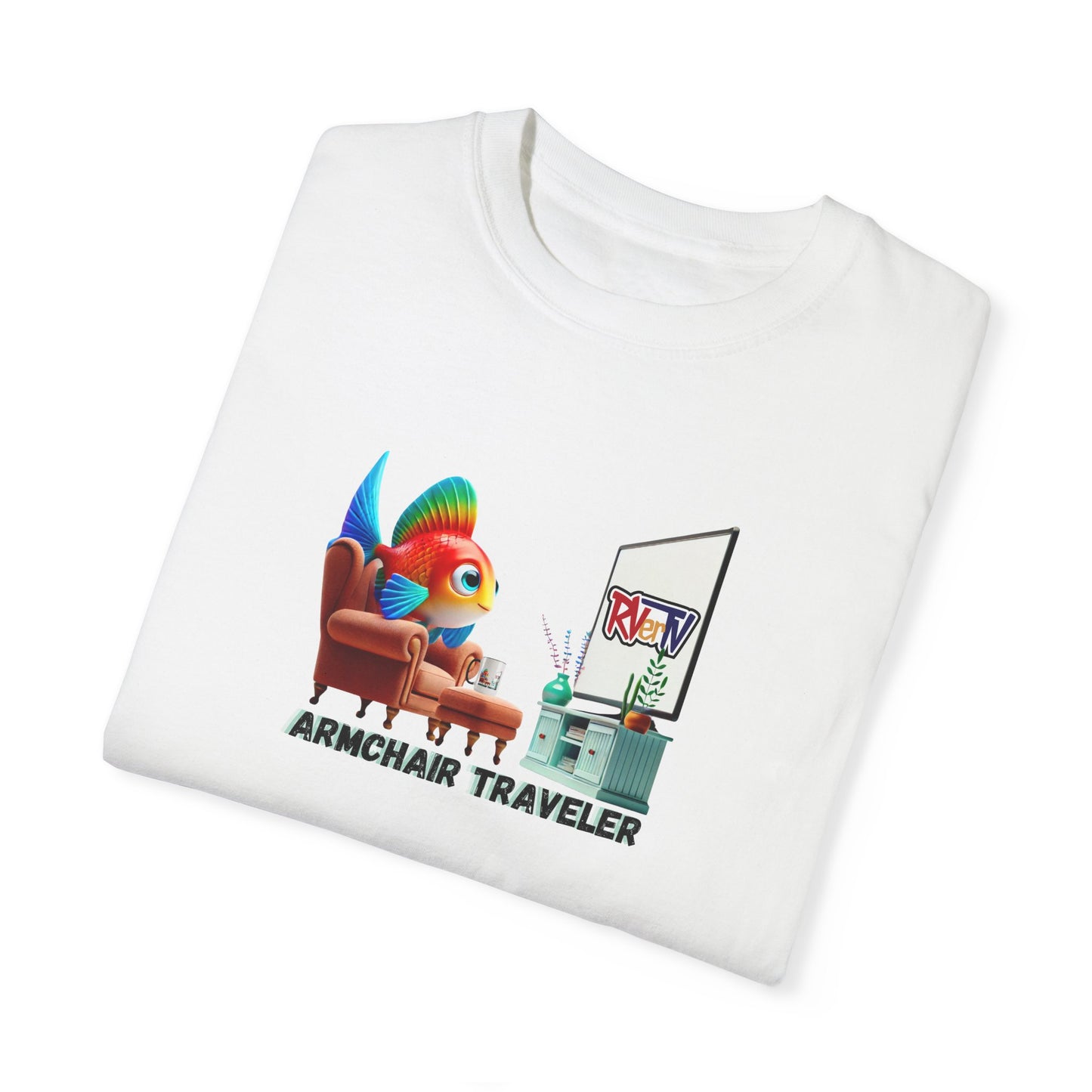 Armchair Traveler Fish - T-shirt