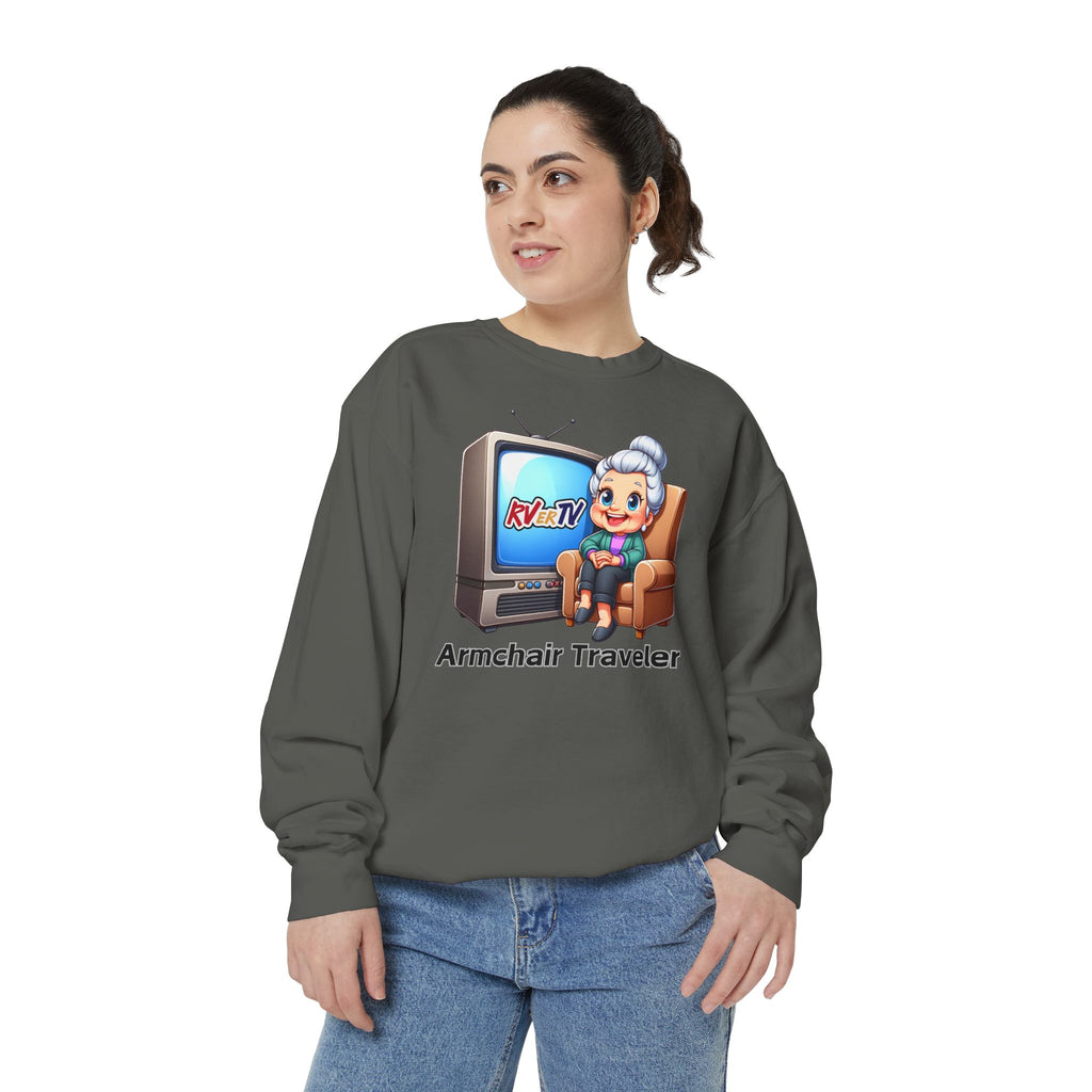 Armchair Traveler Grannie Sweatshirt (original design)
