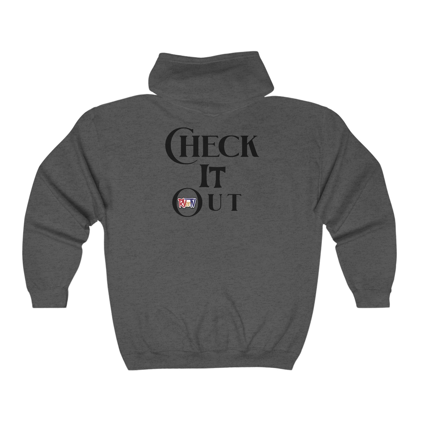 Check It Out (on back) - Full Zip Hooded Sweatshirt