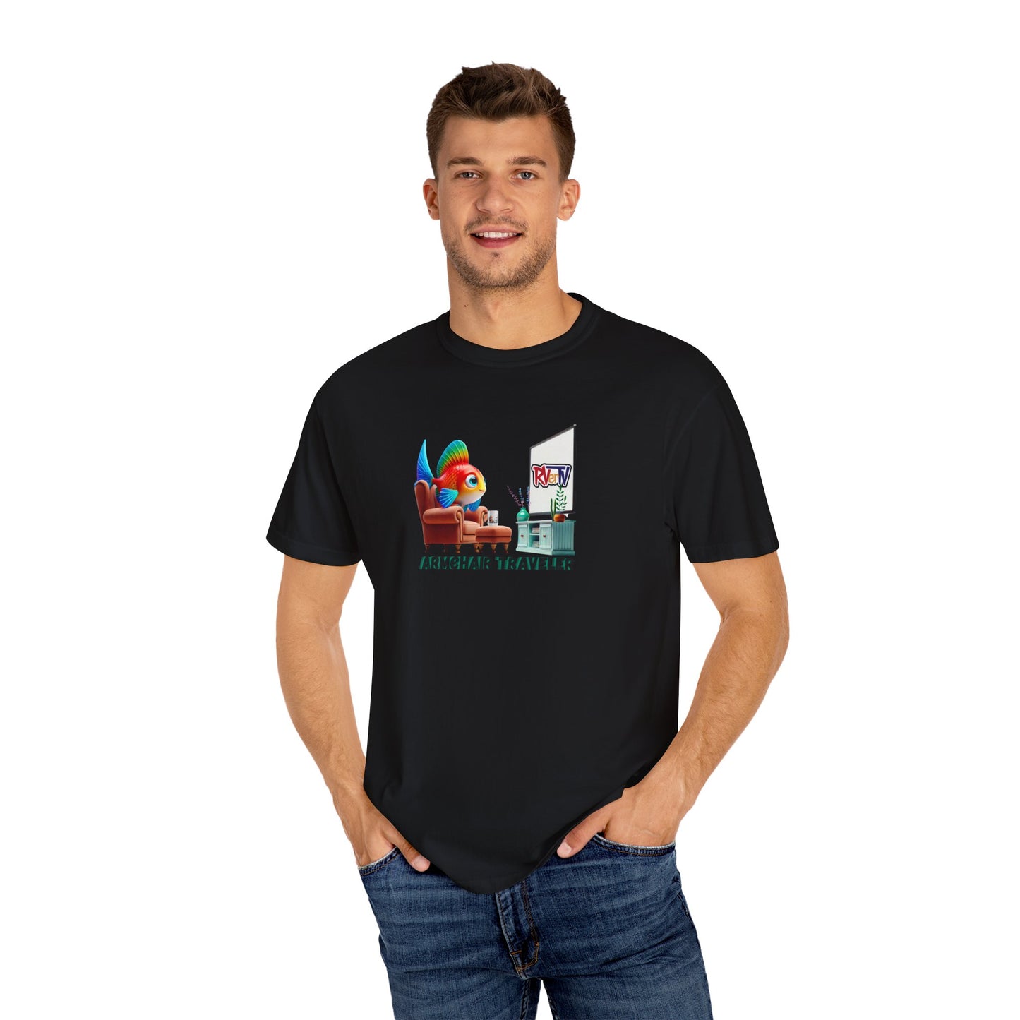 Armchair Traveler Fish - T-shirt