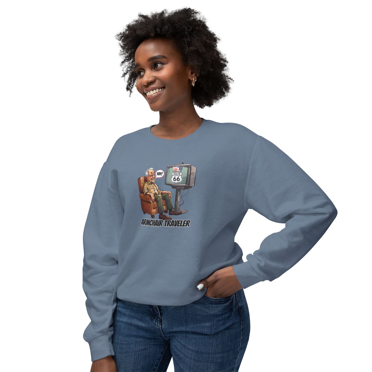 Armchair Traveler Grandpa - Sweatshirt