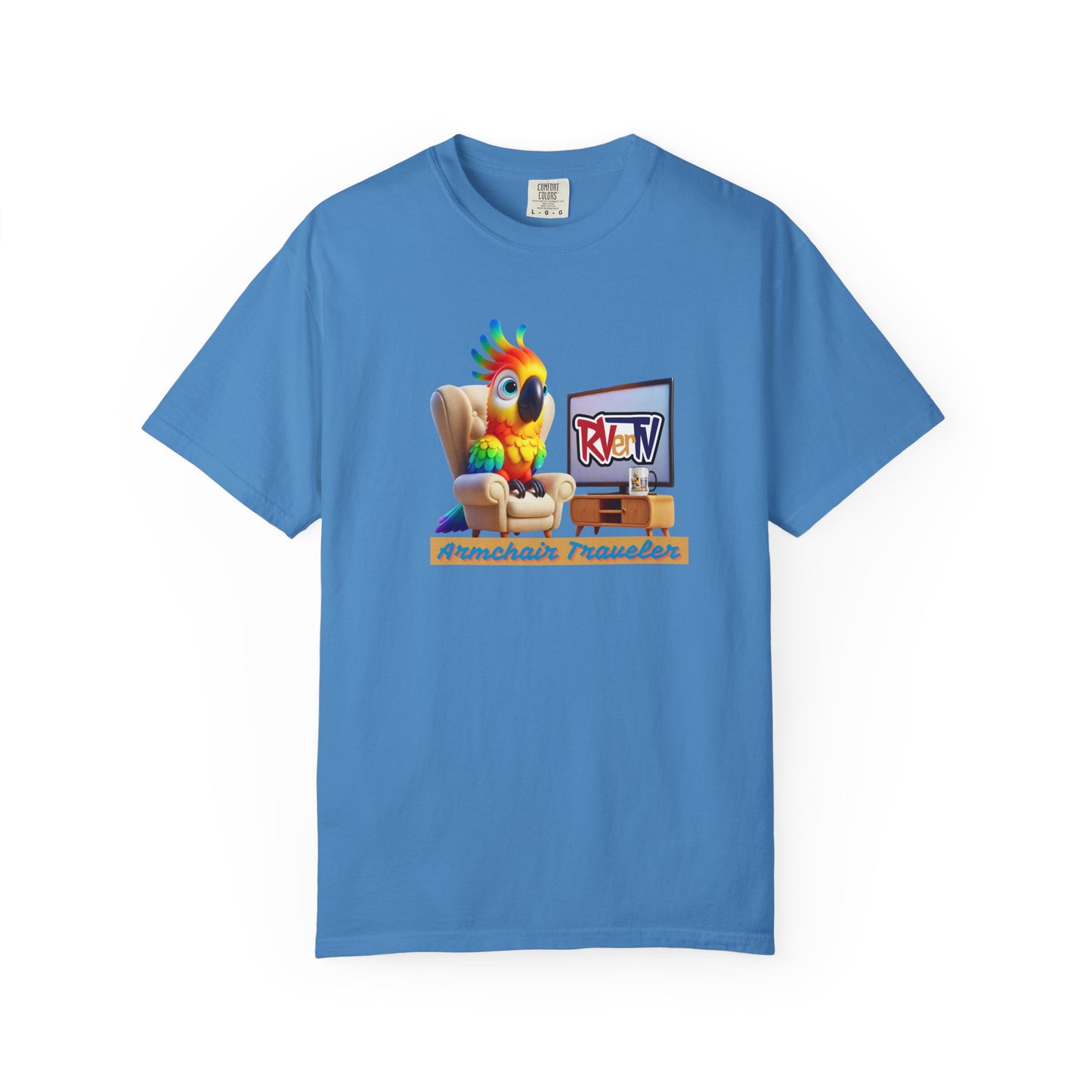 Armchair Traveler Bird - T-shirt (original design)