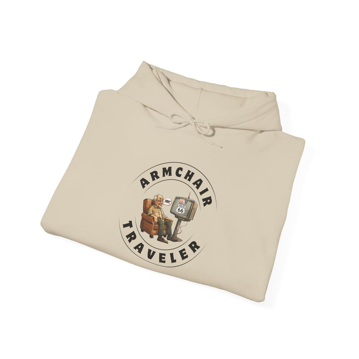 Armchair Traveler Grandpa - Hooded Sweatshirt (new design