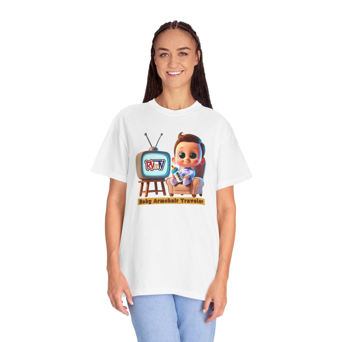 Armchair Traveler Baby - T-shirt (original design)