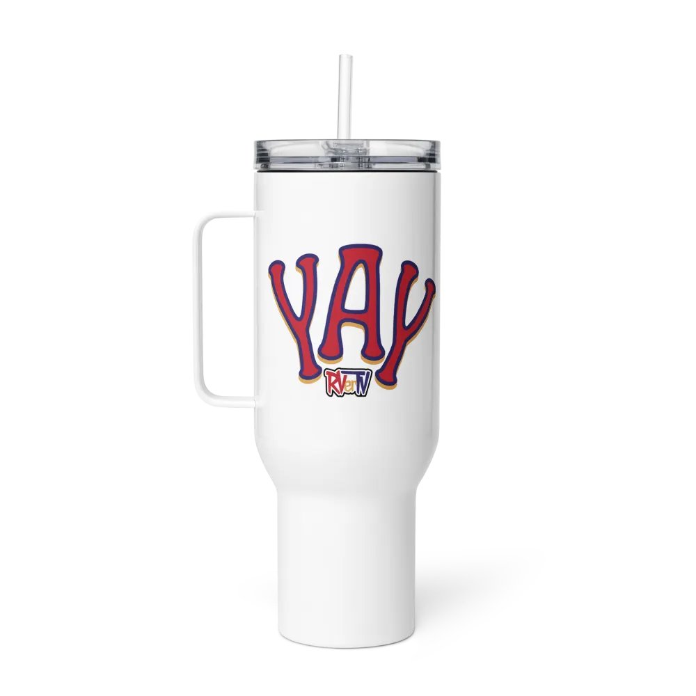 YAY RVerTV - Travel Mug with Handle