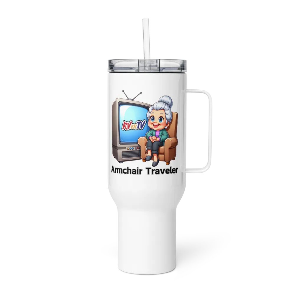 Armchair Traveler Grannie - Travel Mug with Handle