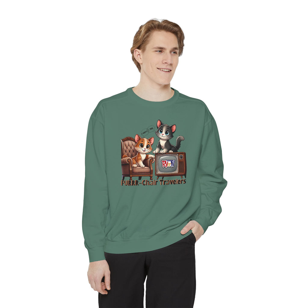 Purrr-chair Travelers Sweatshirt (original design)