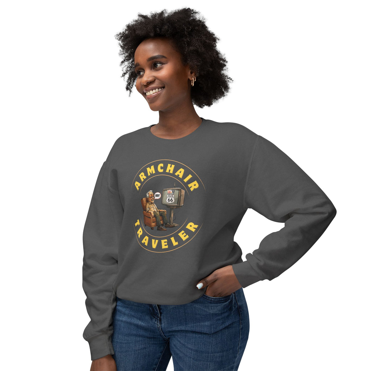 Armchair Traveler Grandpa - Sweatshirt (new design)