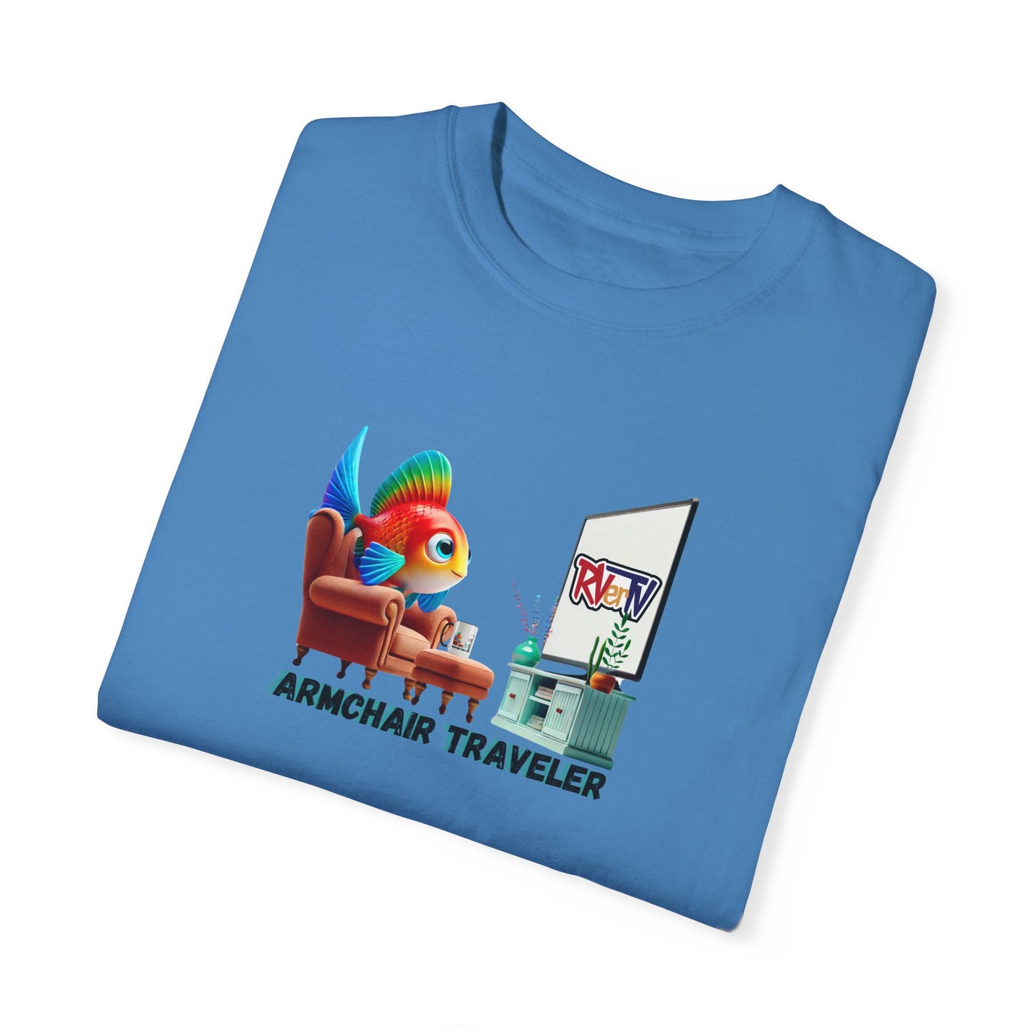 Armchair Traveler Fish - T-shirt